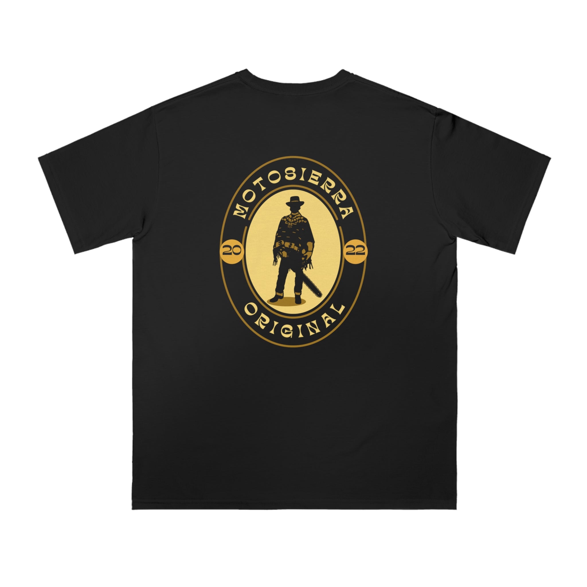 Gunslinger Organic Unisex Classic T-Shirt - Vintage Motosierra Graphic Tee, Eco-Friendly Apparel, Casual Wear, Gift for Him/Her
