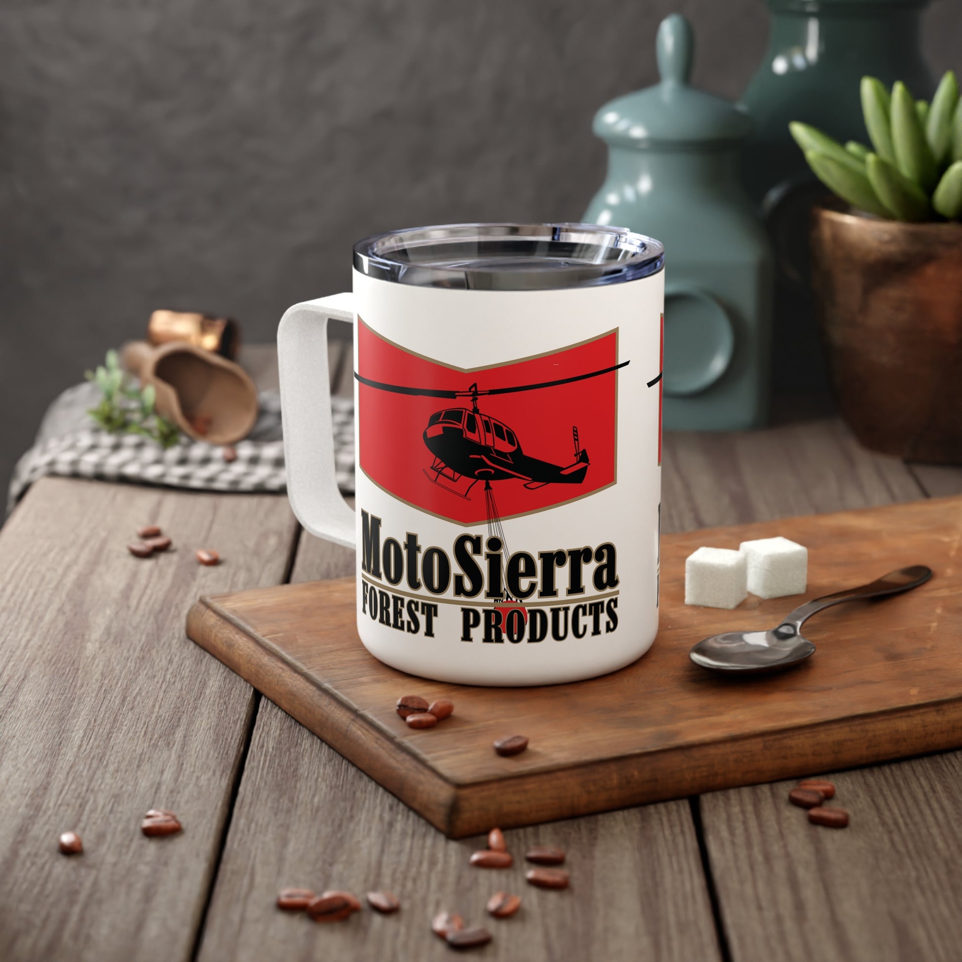 205 Logo Insulated Travel Mug, Camping Coffee Cup
