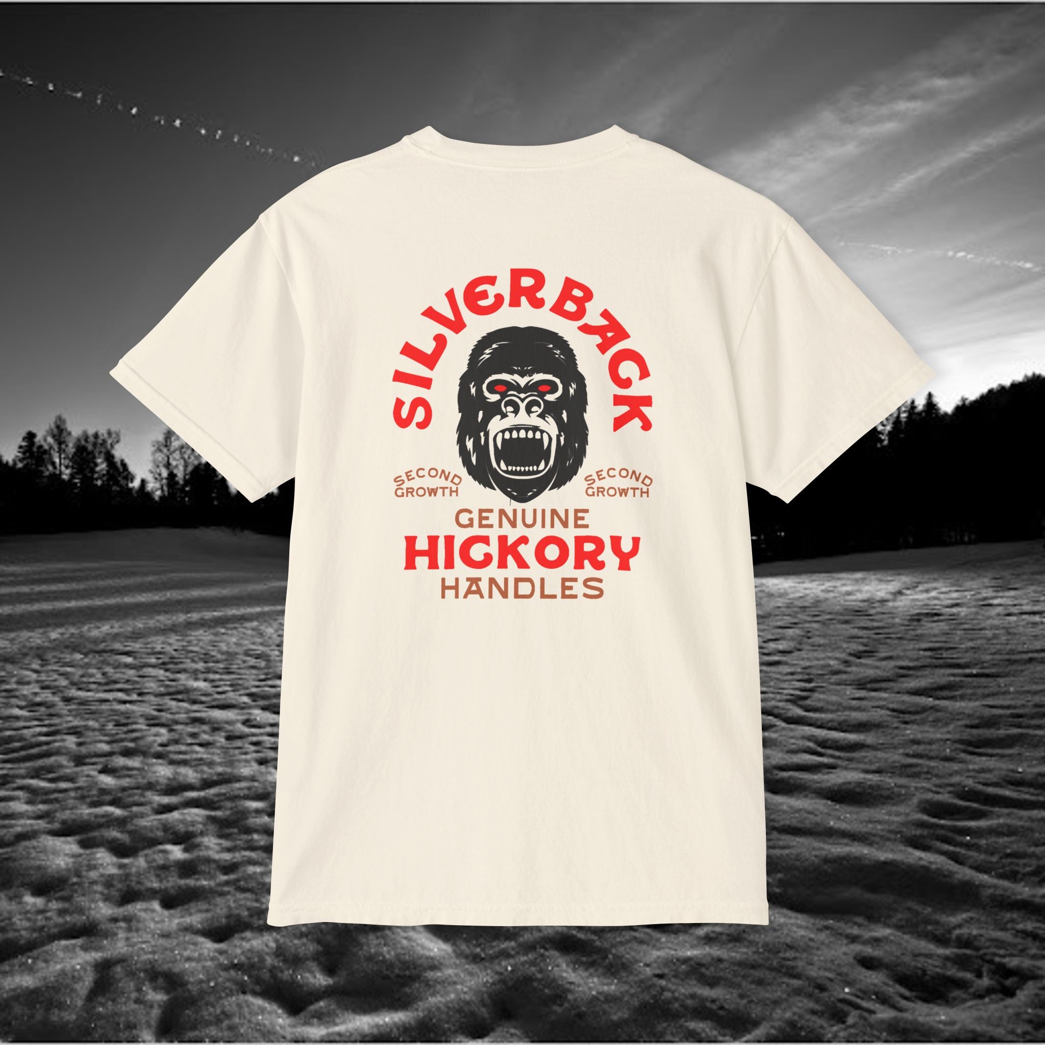 Silverback Axe Handles Unisex Pocket T-Shirt - Premium Garment-Dyed Tee