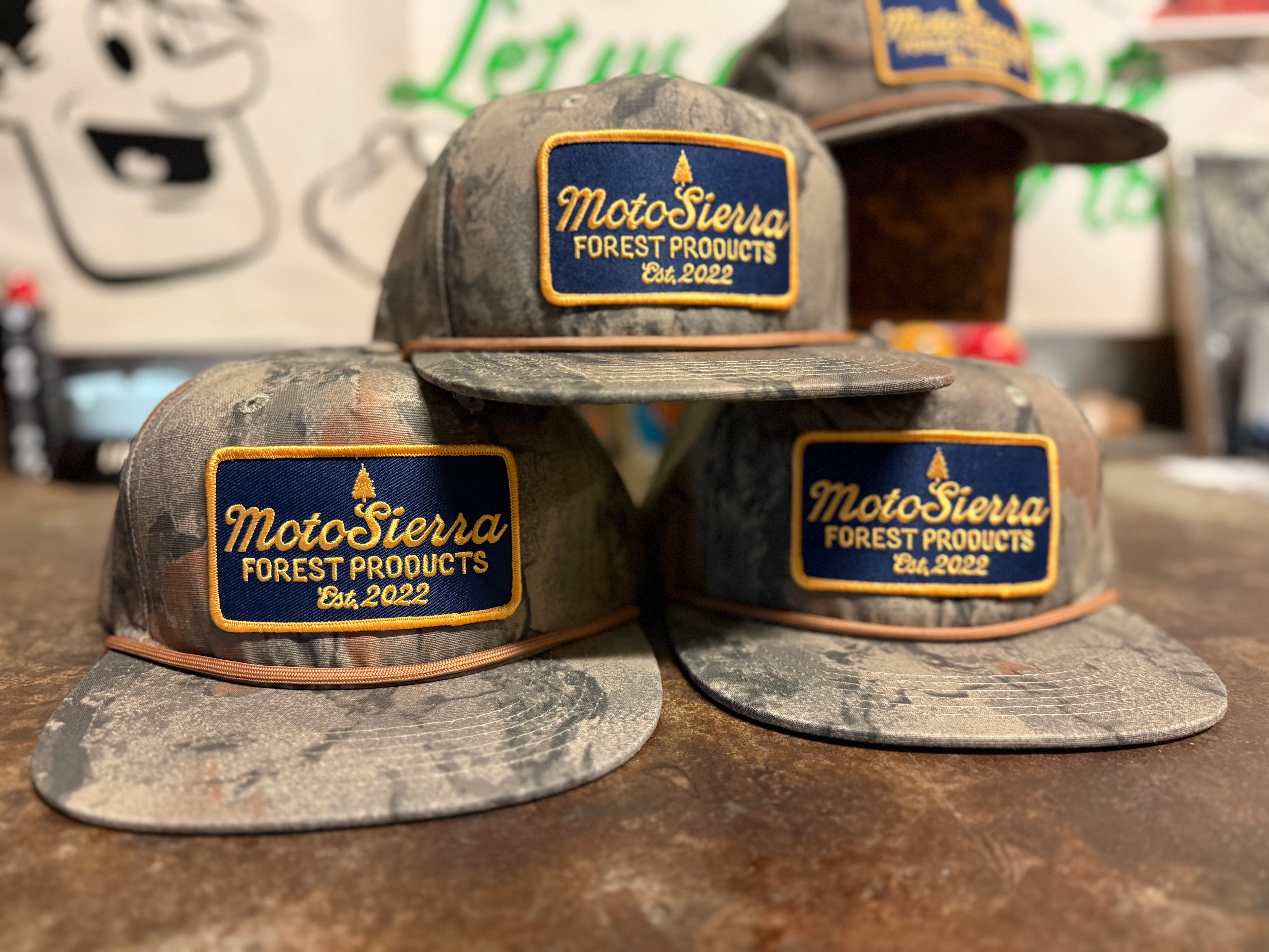 MotoSierra Natural Gear Camo Snapback Hat