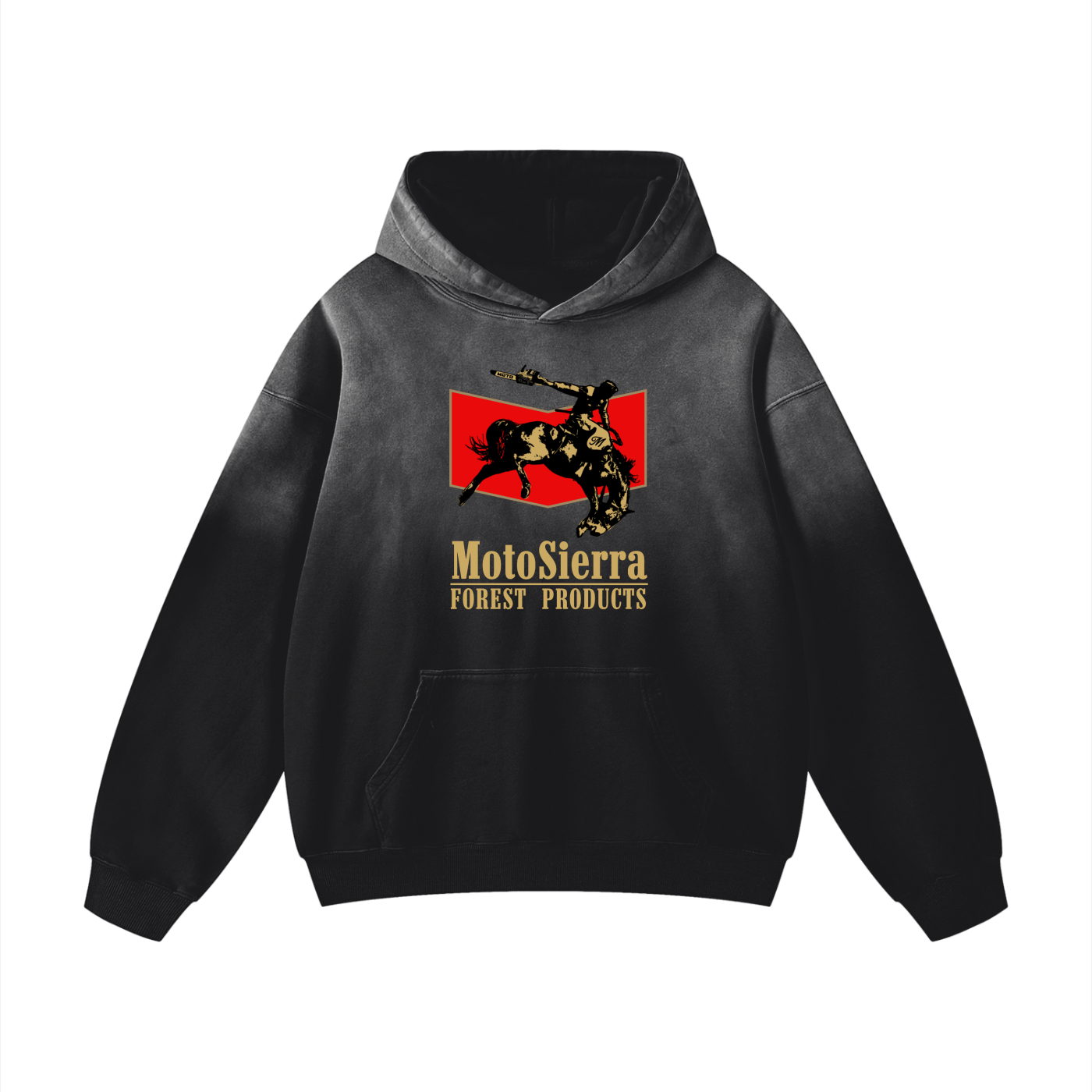 Moto Cowboy Heavyweight Sunfade Oversized Hoodie