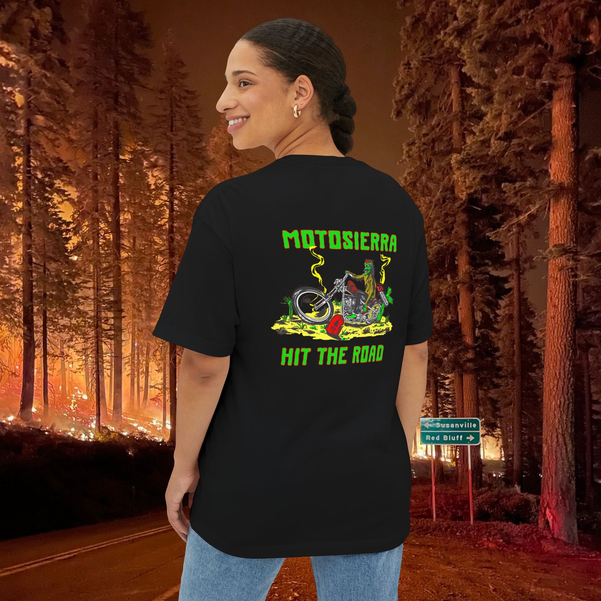 Zombie Chopper Unisex Oversized Boxy Tee