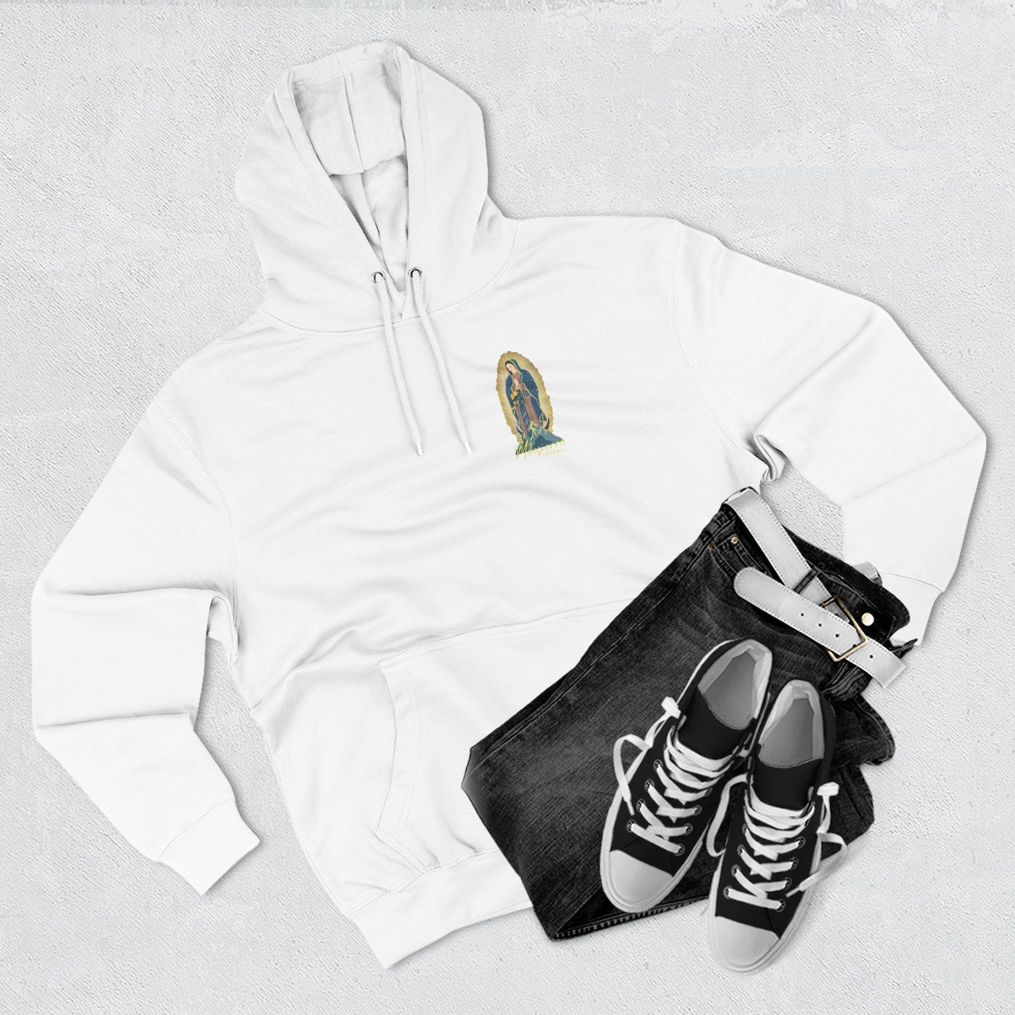 Guadalupe Three-Panel Fleece Hoodie