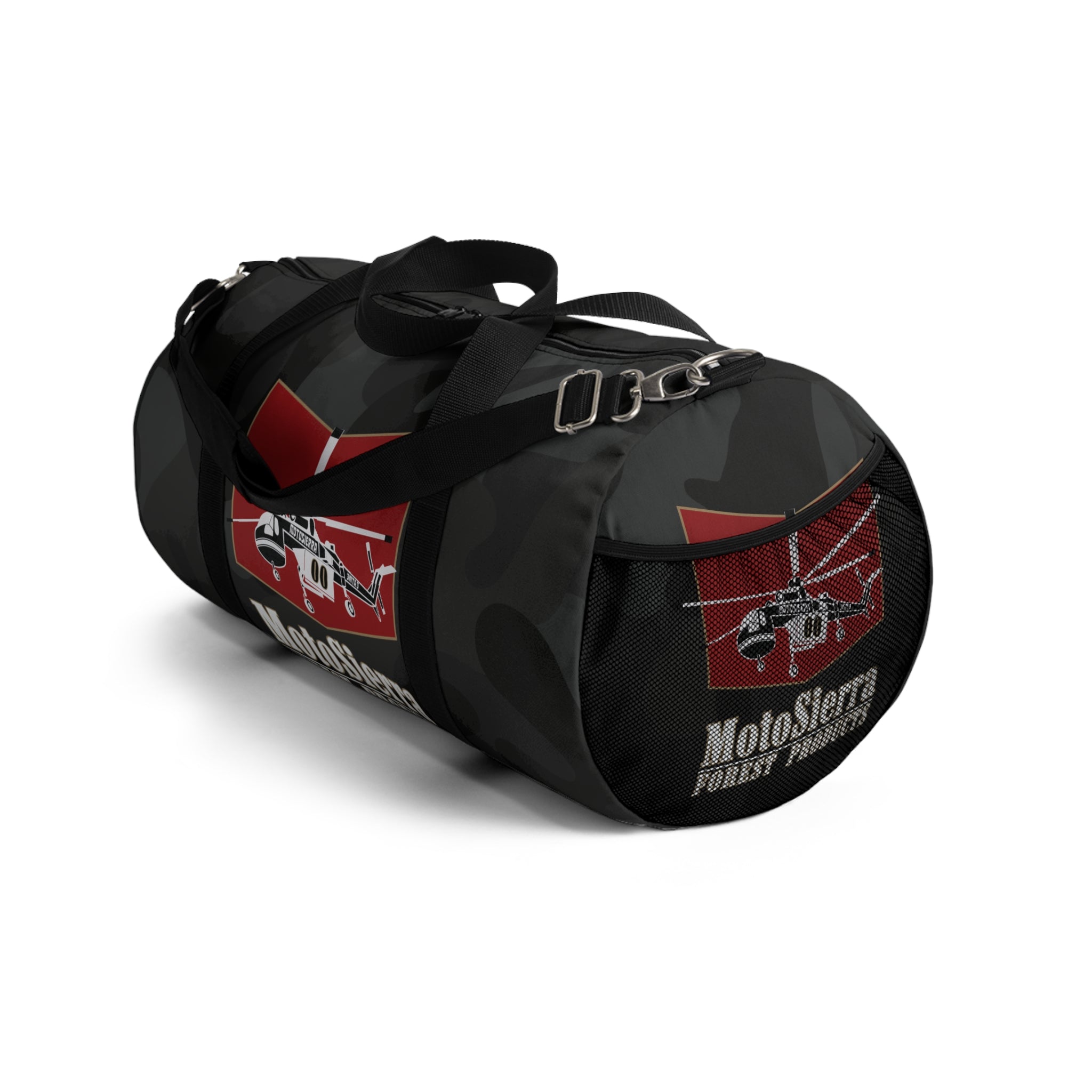 Black Camo Crane Logo Duffel Bag - Perfect for Gym, Travel, Outdoor Gifts