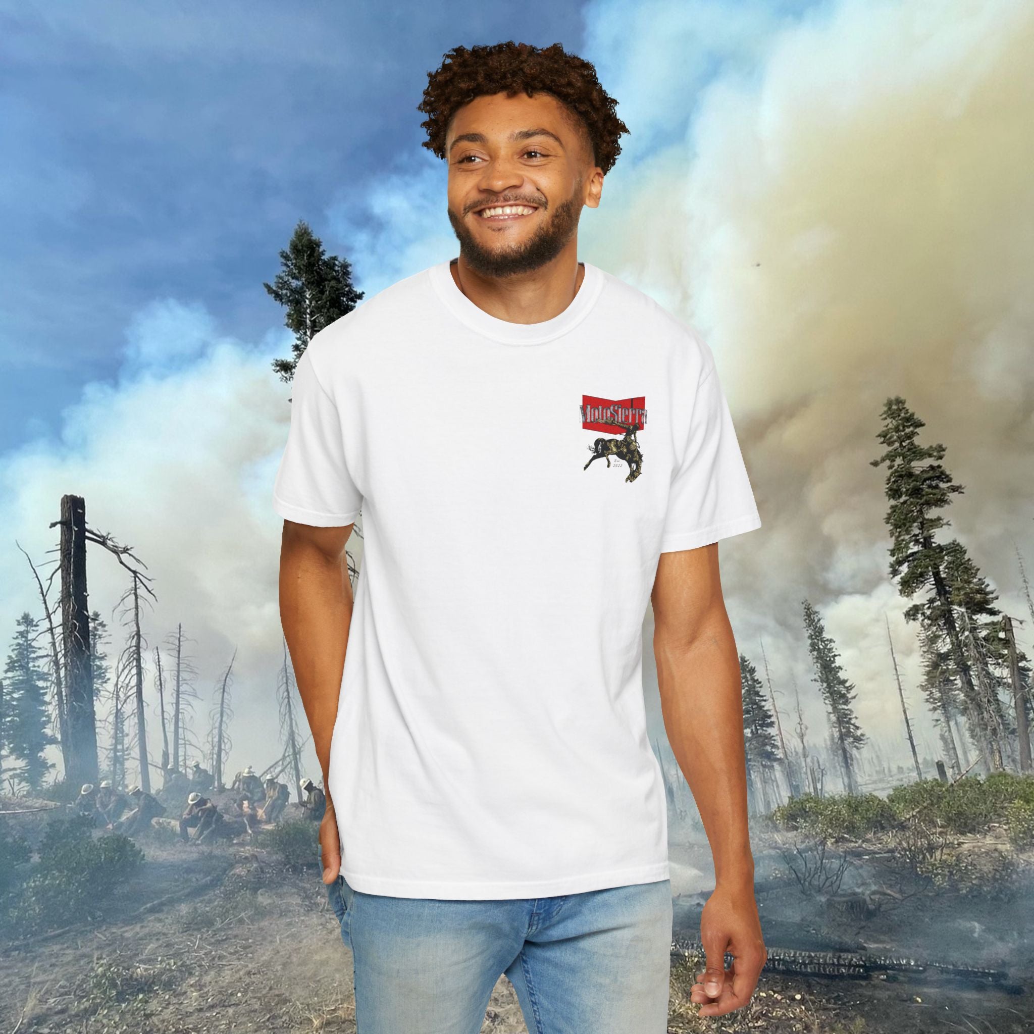 Warped Logo Unisex Garment-Dyed T-shirt