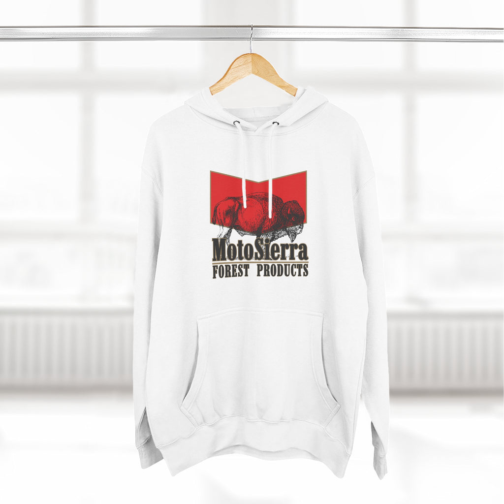 Red Tab Buffalo Three-Panel Fleece Hoodie