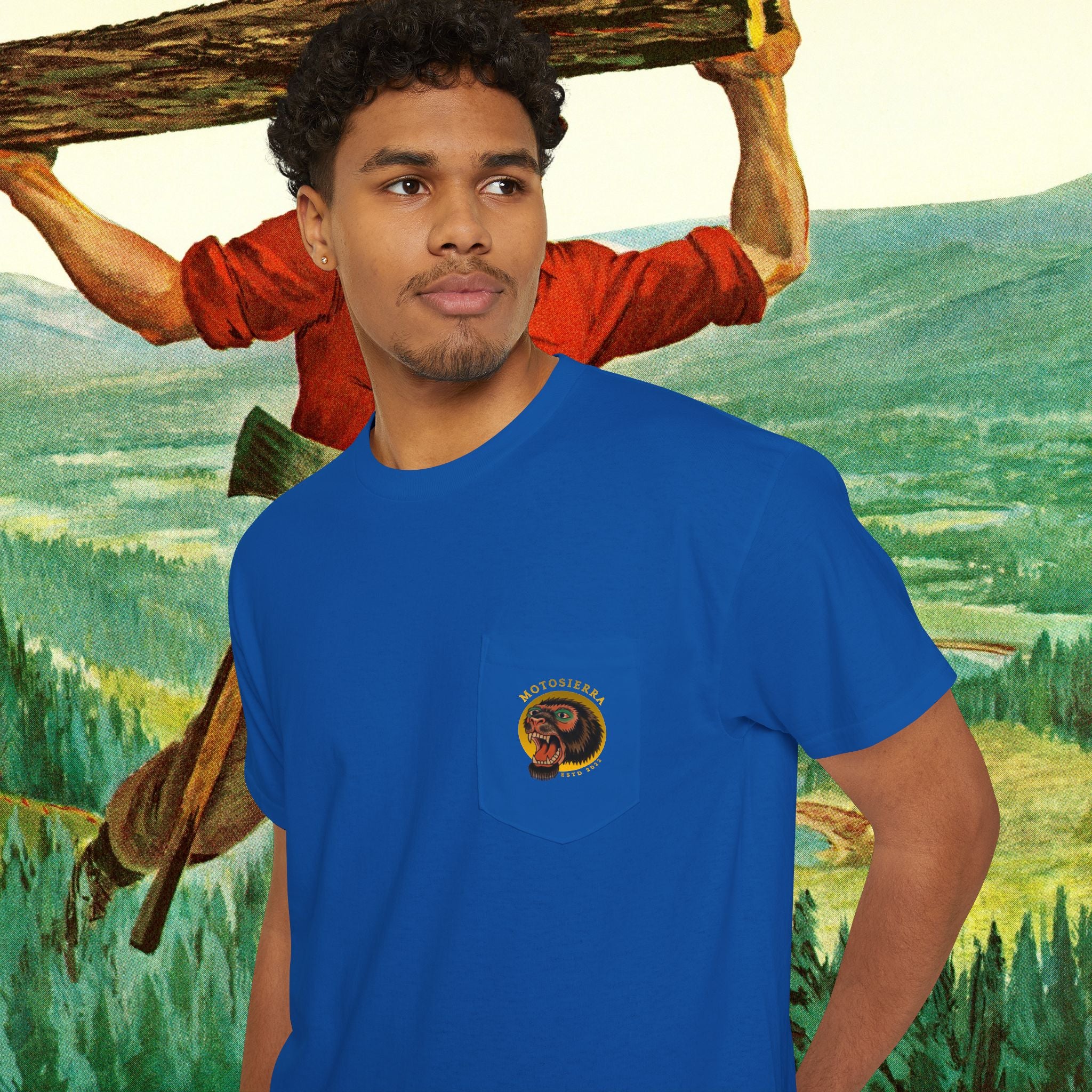 Sasquatch Unisex Heavy Cotton Pocket Tee