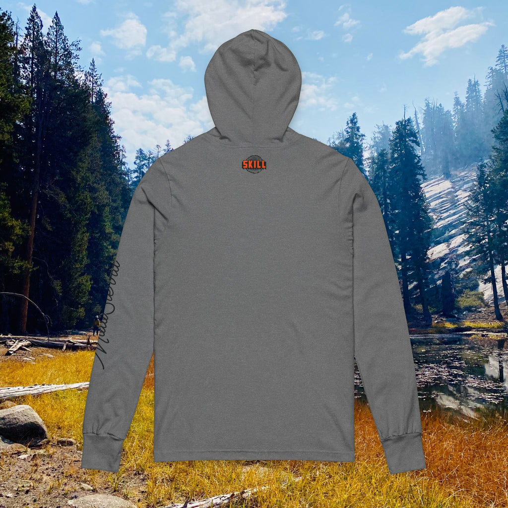 Skill Unisex Hooded Long Sleeve Tee
