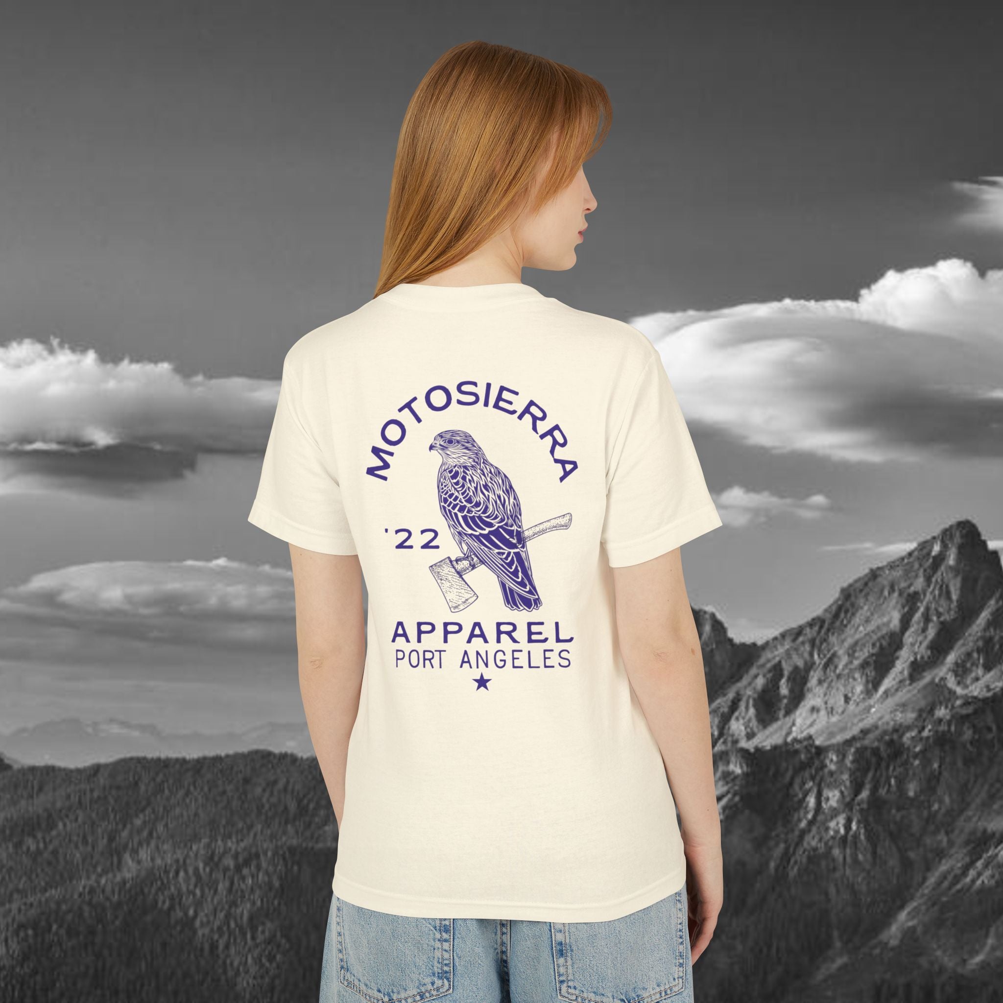 Peninsula Unisex Heavyweight Cotton T-Shirt, Hiking Gift, Outdoor Adventure Apparel, Bird Watchers Top