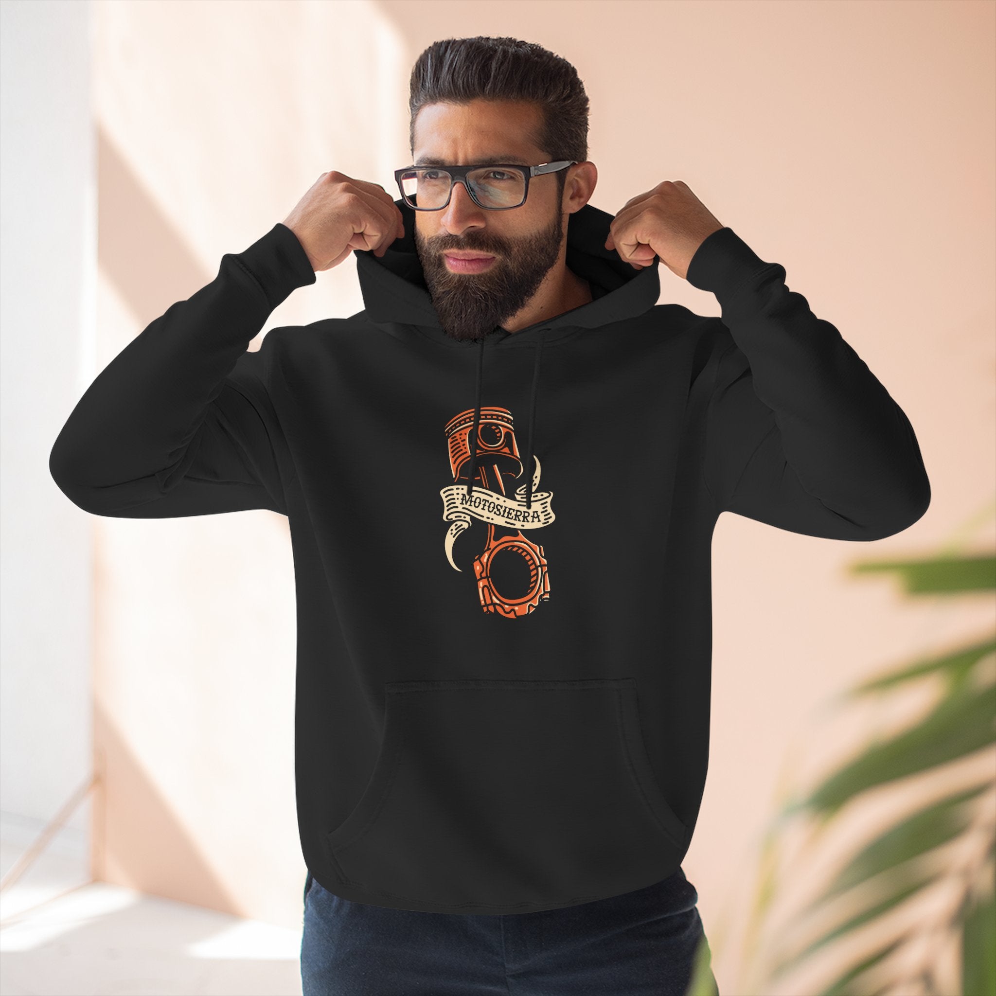 Piston Three-Panel Fleece Hoodie