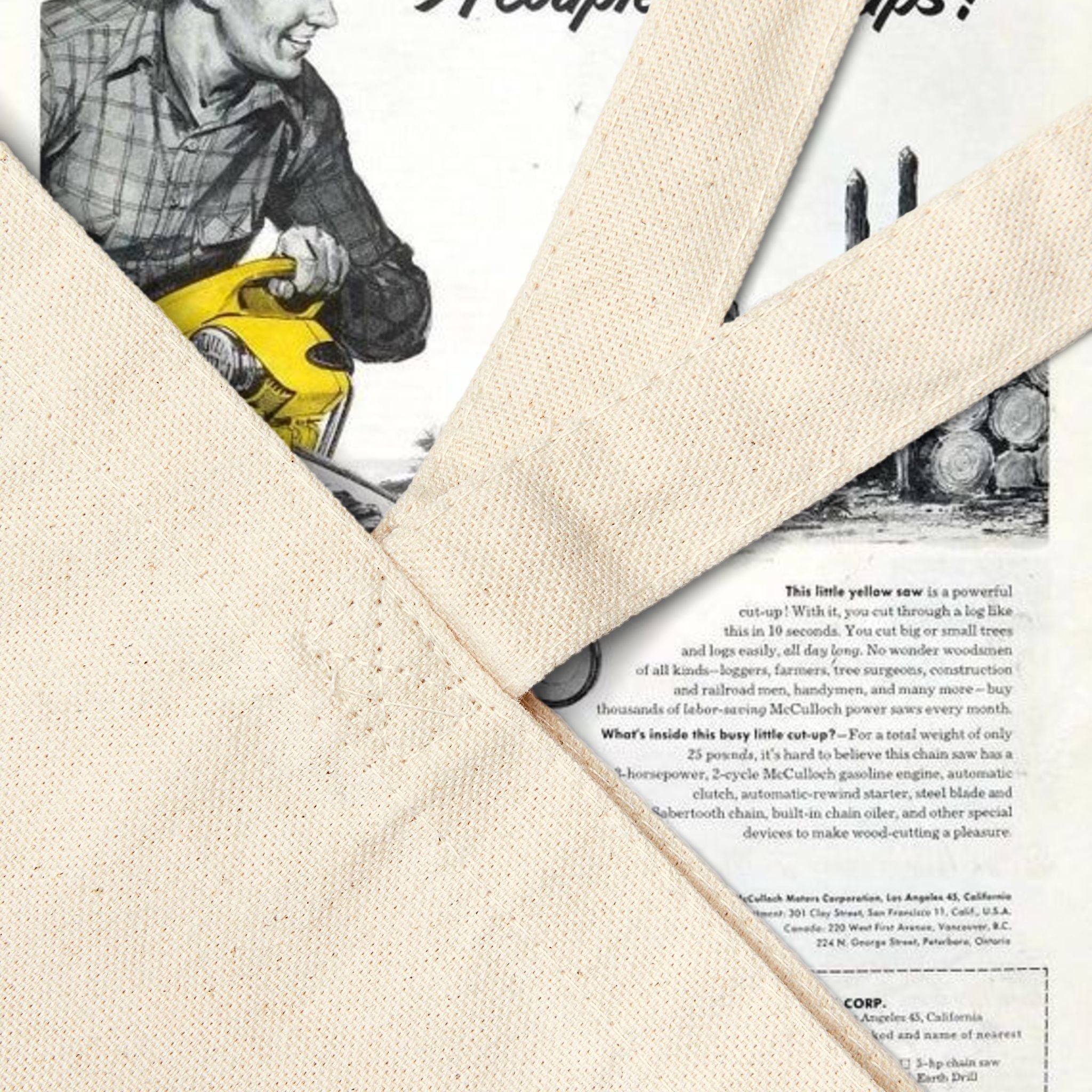 MotoSierra Cotton Canvas Tote Bag