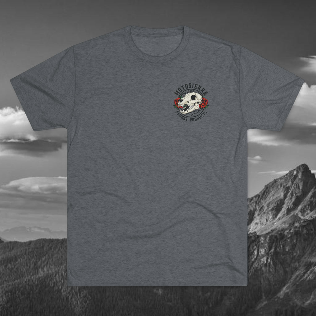 Bear Skull Tri-Blend Crew Tee