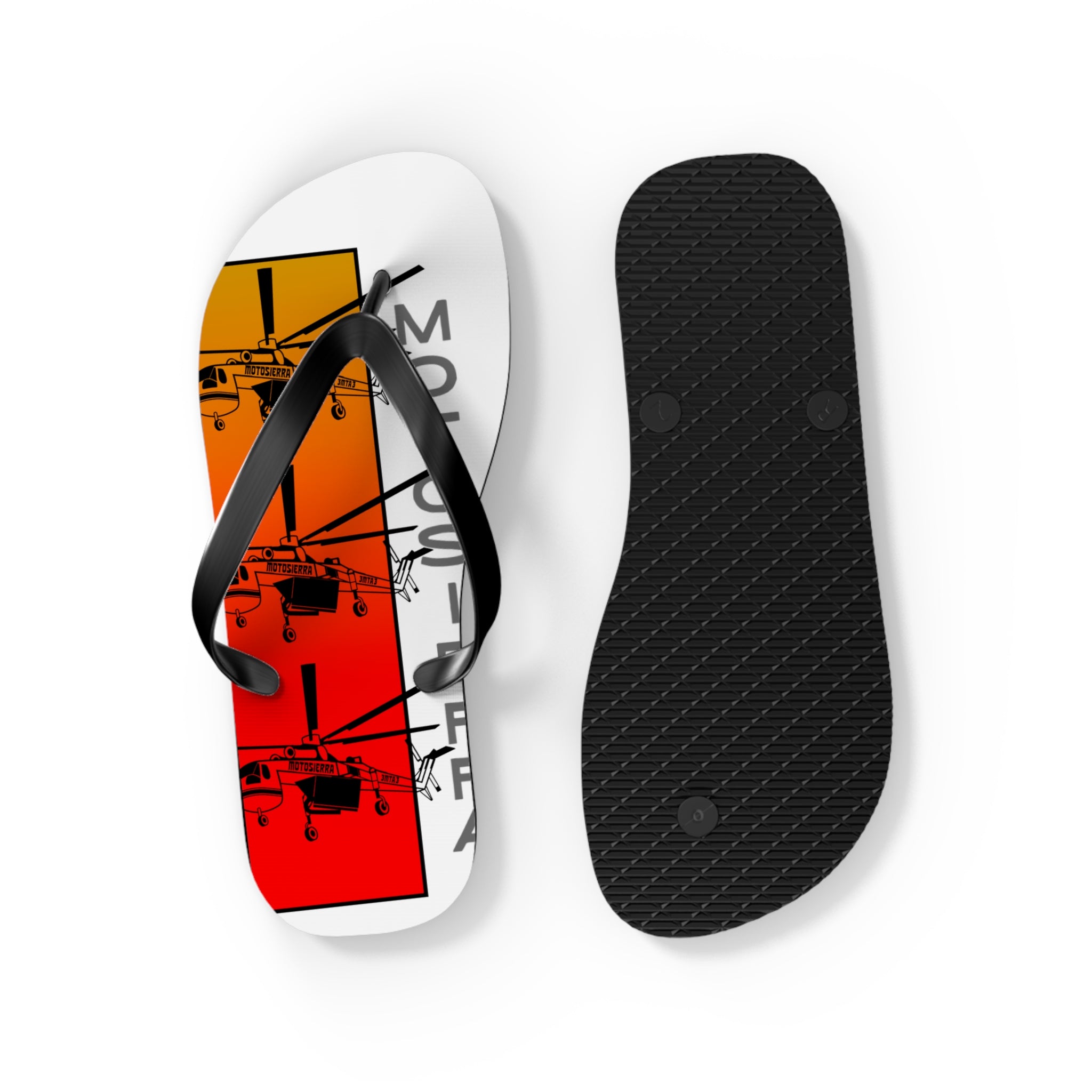 Sky Crane Red Bag Flops