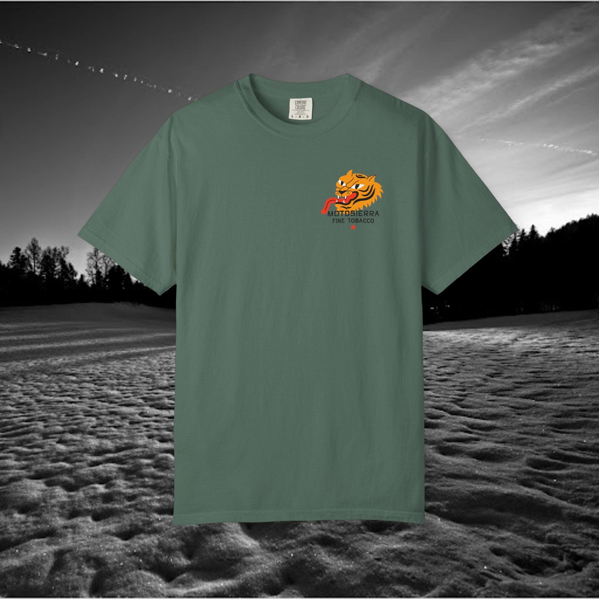 MotoSierra Fine Tobacco Garment-Dyed T-Shirt