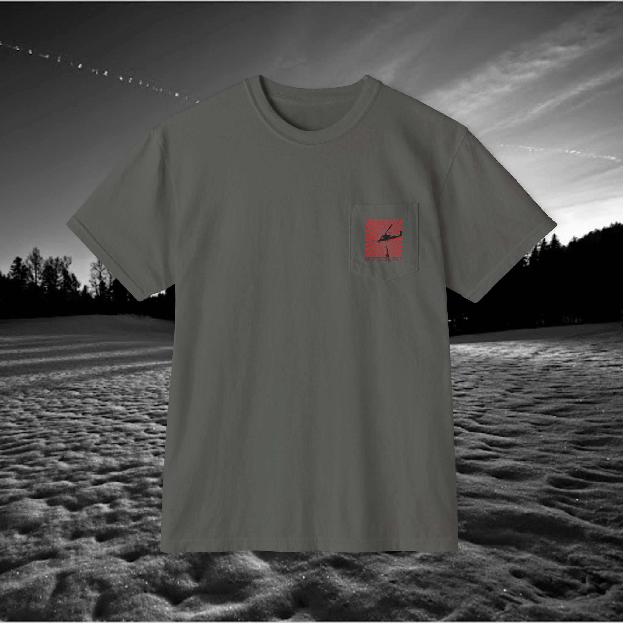 Interlocking Love Unisex Pocket T-Shirt - Premium Garment-Dyed Tee