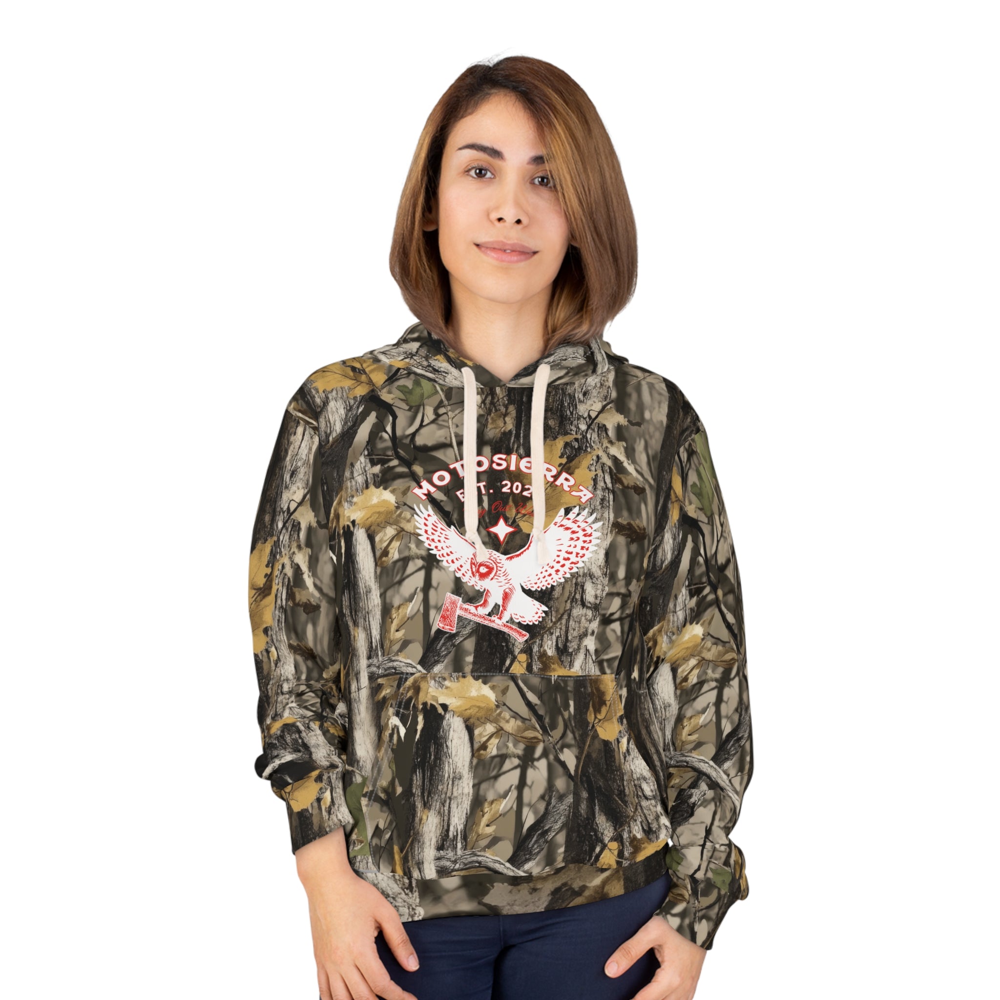 Tree Camo Pullover Hoodie, Outdoor Gear, Casual Style, Gifts for Him/Her