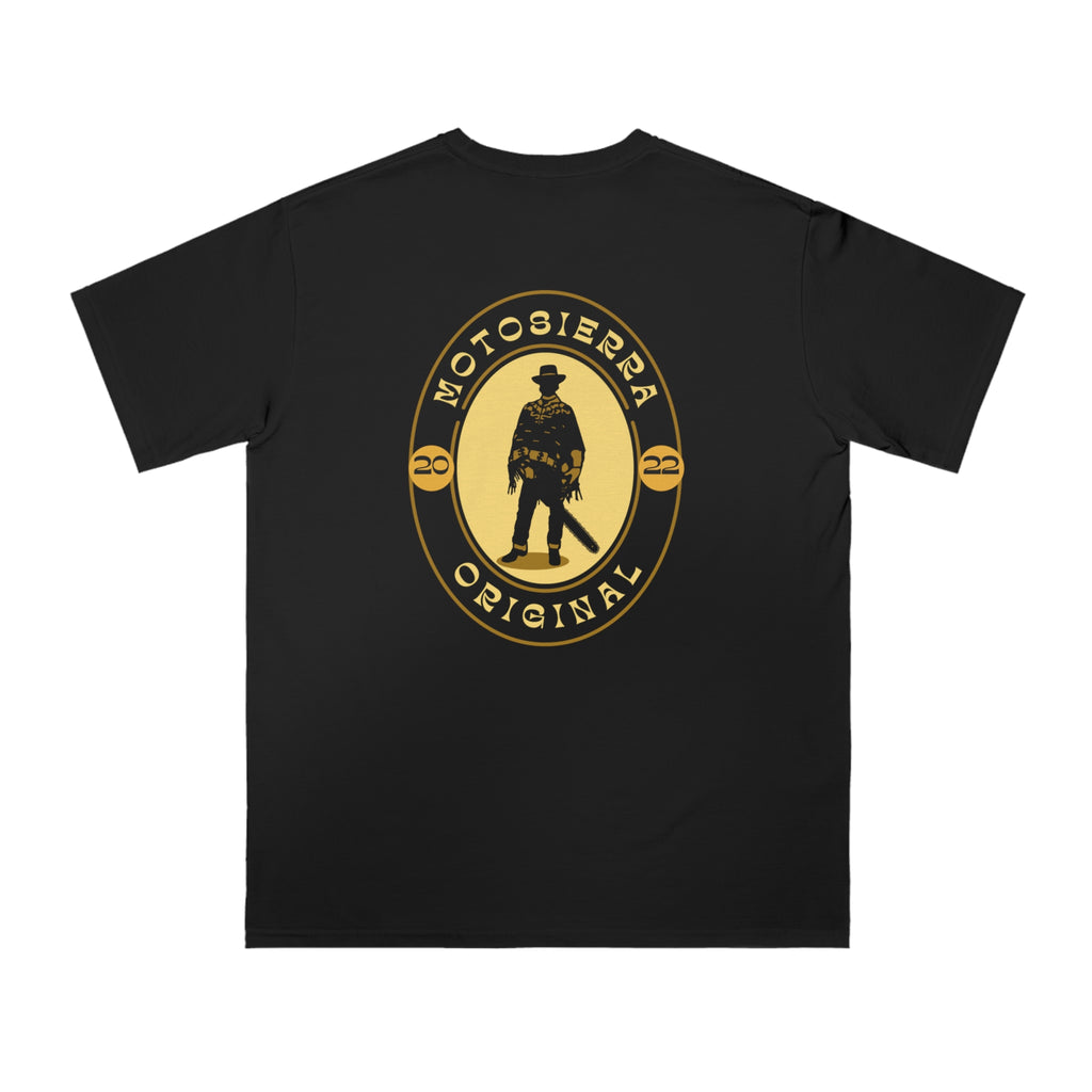 Gunslinger Organic Unisex Classic T-Shirt - Vintage Motosierra Graphic Tee, Eco-Friendly Apparel, Casual Wear, Gift for Him/Her