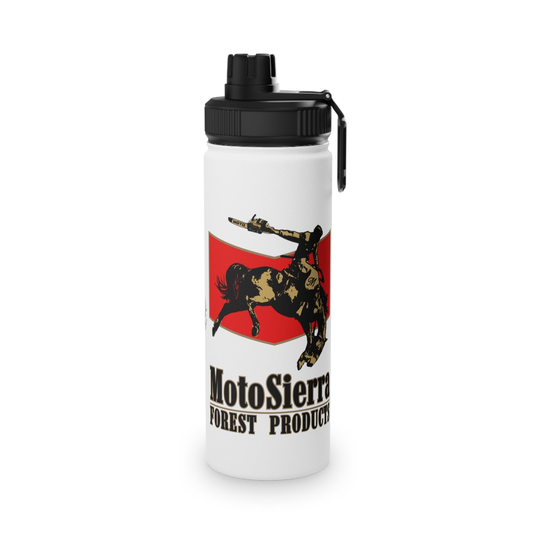 MotoSierra Stainless Steel Water Bottle, Sports Lid, Gym Hydration, Outdoor Adventure, Travel Companion,