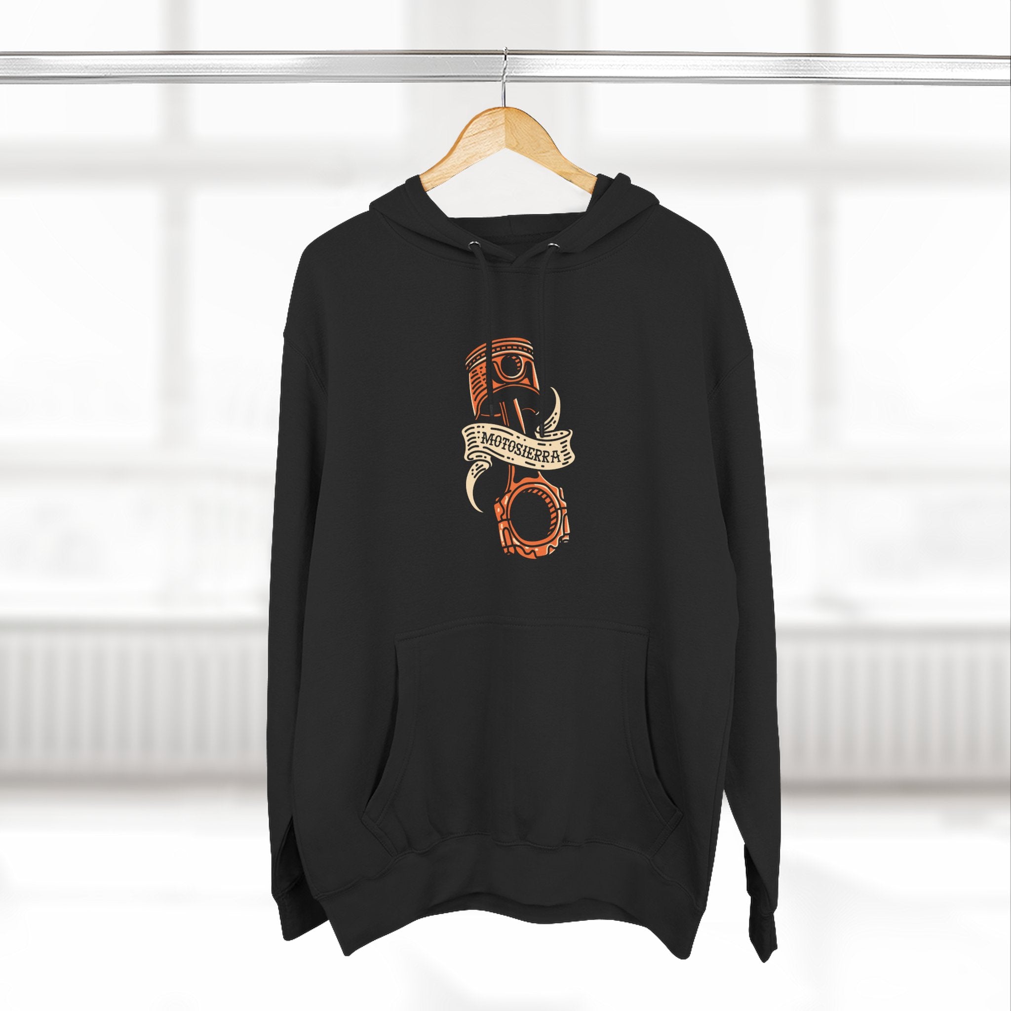Piston Three-Panel Fleece Hoodie