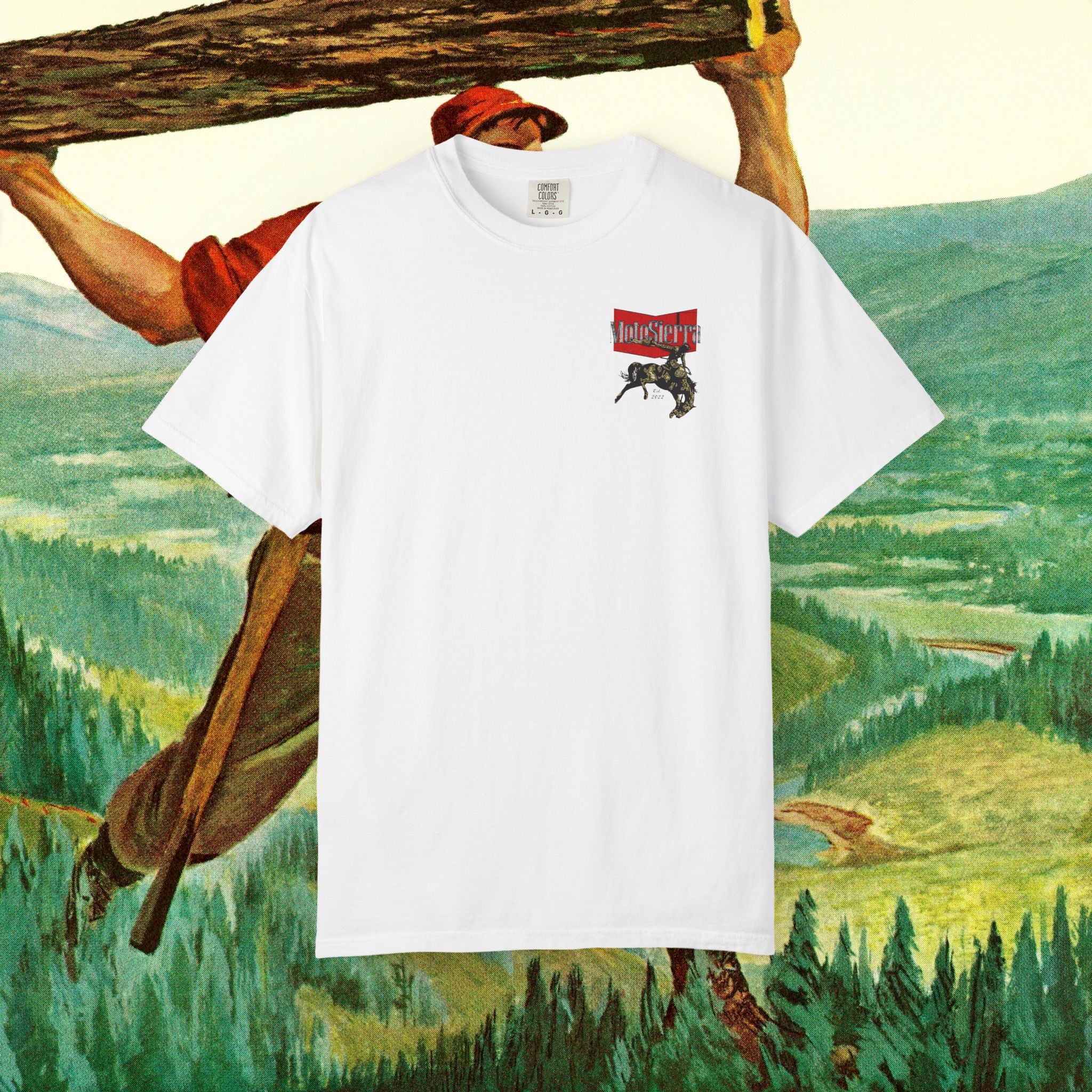 Warped Logo Unisex Garment-Dyed T-shirt