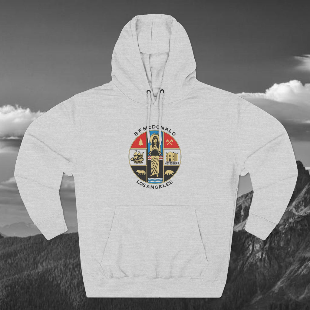The Aluminum, B.F. Mac Three-Panel Fleece Hoodie