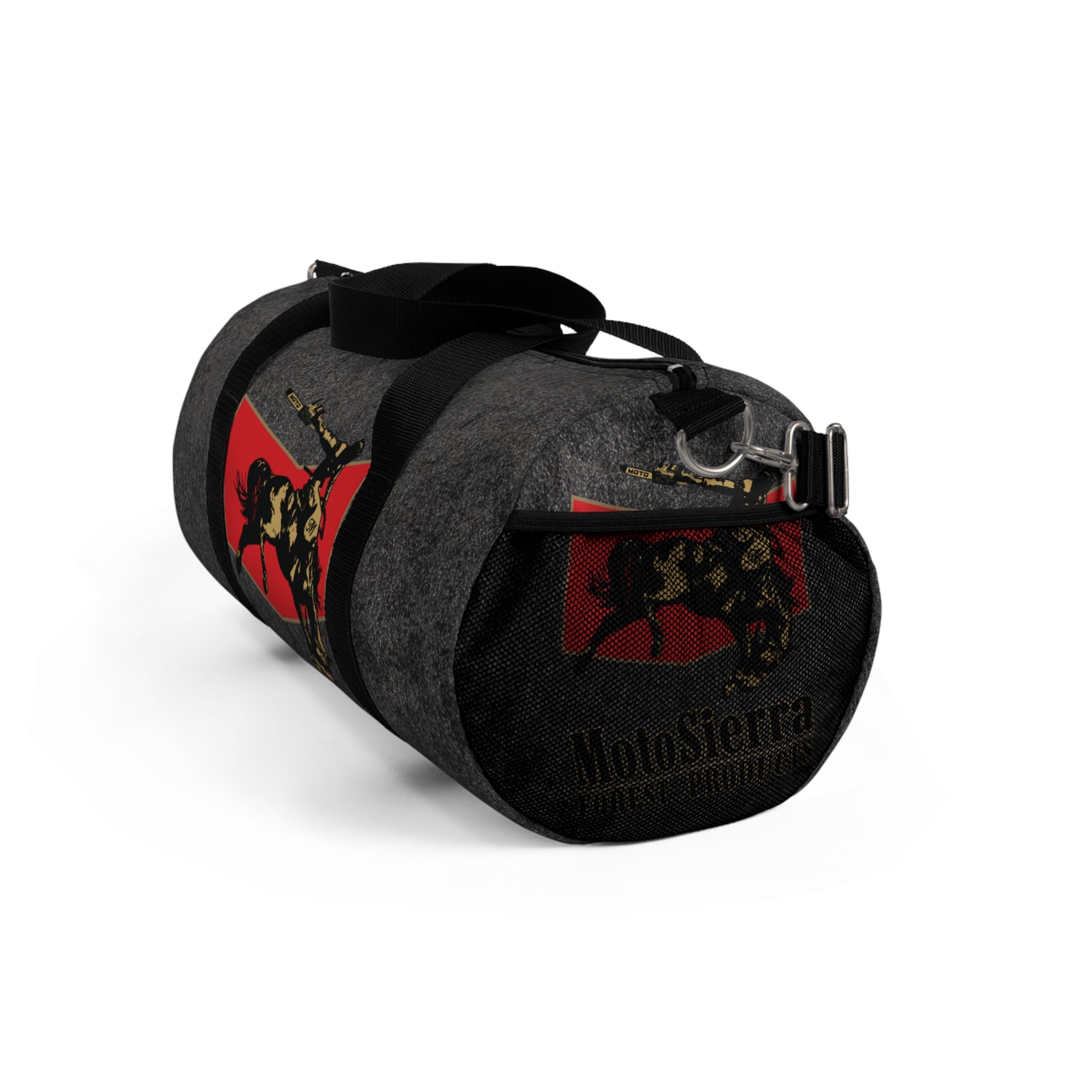 Space Dust Cowboy Logo Motosierra Adventure Duffel Bag - Perfect for Gym, Travel, Outdoor Activities, Weekend Getaway, Gifts