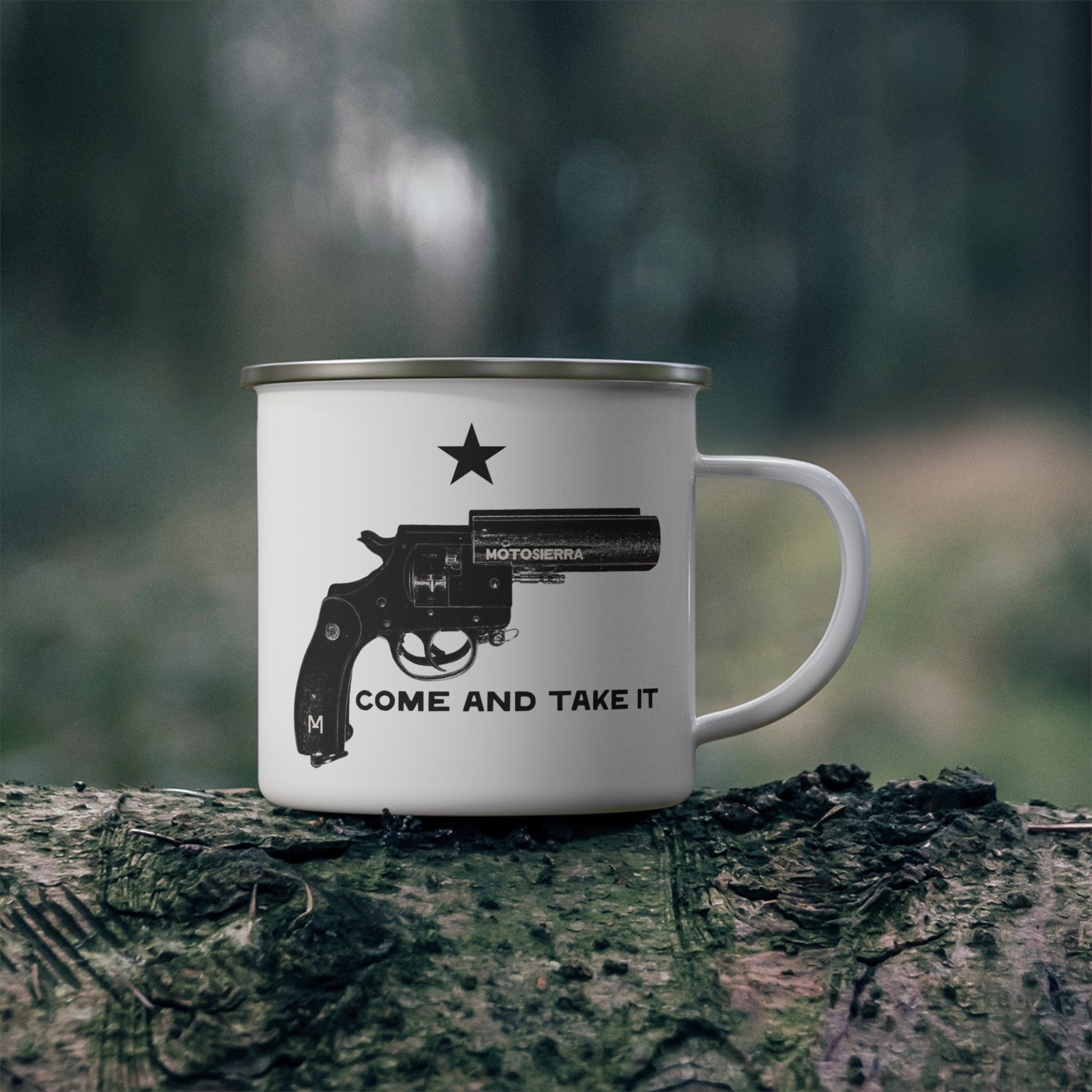 Come And Take It Enamel Camping Mug