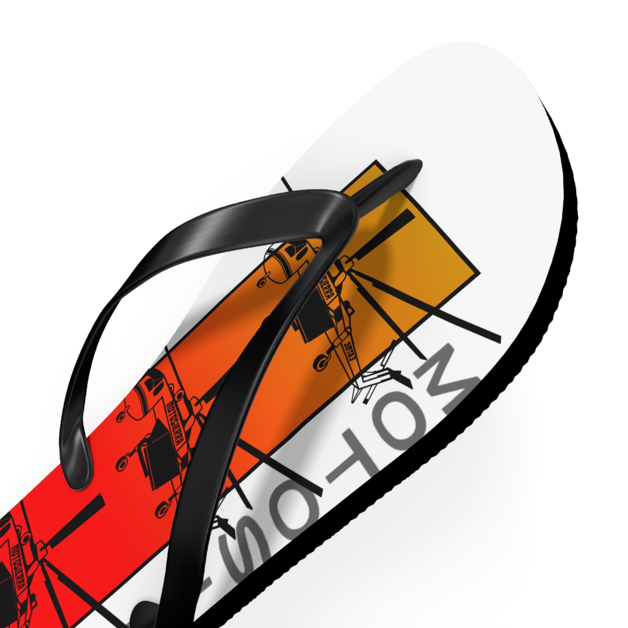 Sky Crane Red Bag Flops