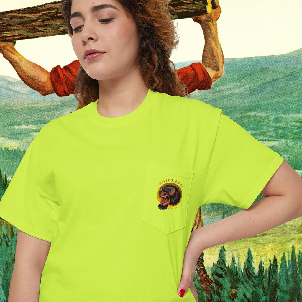 Sasquatch Unisex Heavy Cotton Pocket Tee