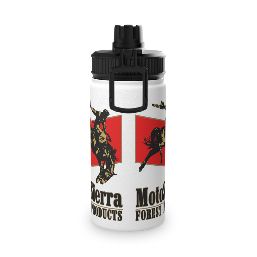 MotoSierra Stainless Steel Water Bottle, Sports Lid, Gym Hydration, Outdoor Adventure, Travel Companion,