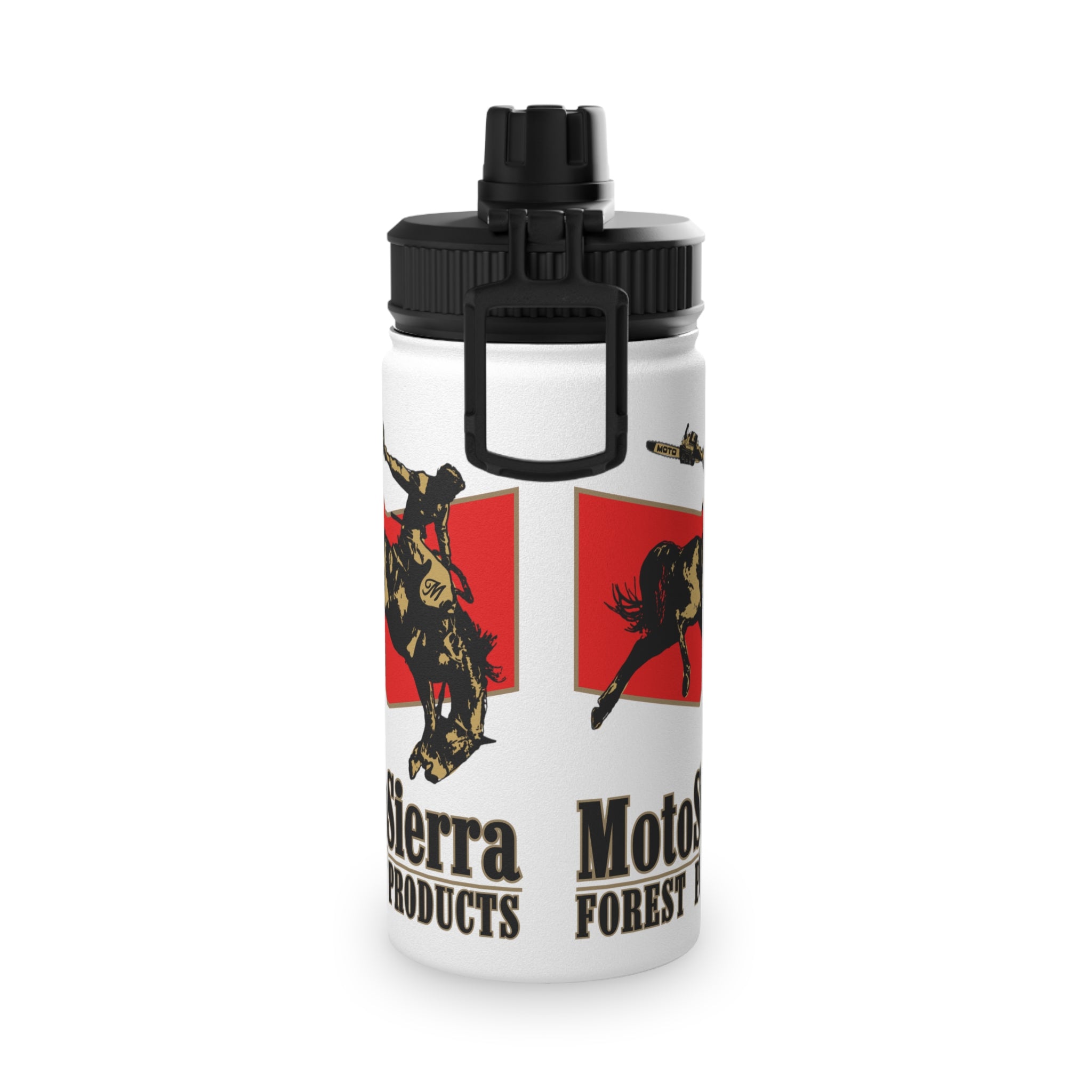 MotoSierra Stainless Steel Water Bottle, Sports Lid, Gym Hydration, Outdoor Adventure, Travel Companion,