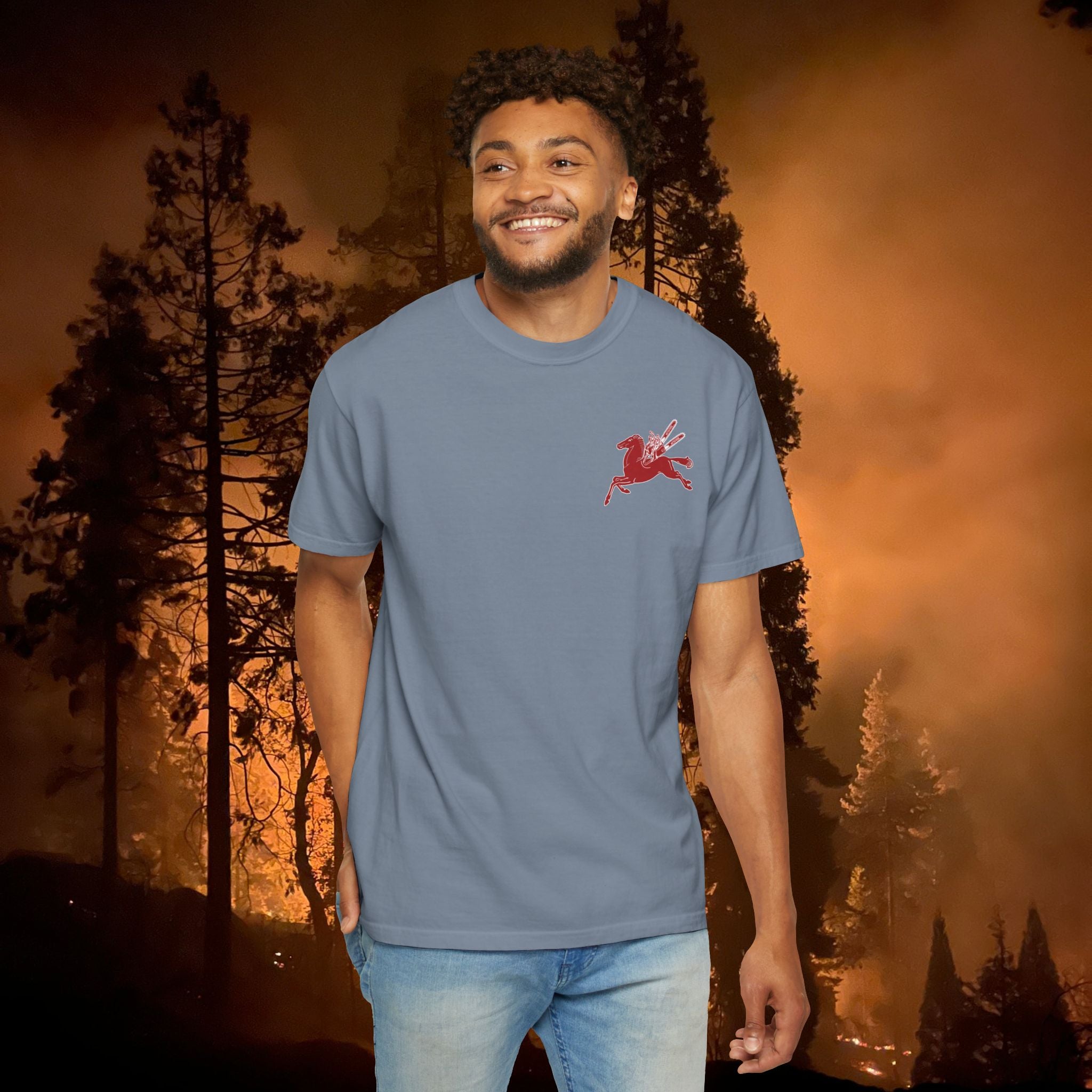 Pegasus Unisex Garment-Dyed T-shirt
