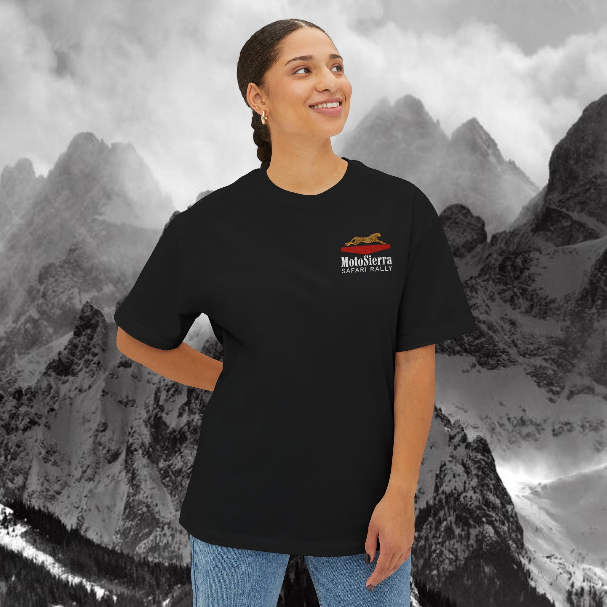 Safari Rally Logo Unisex Oversized Boxy Tee