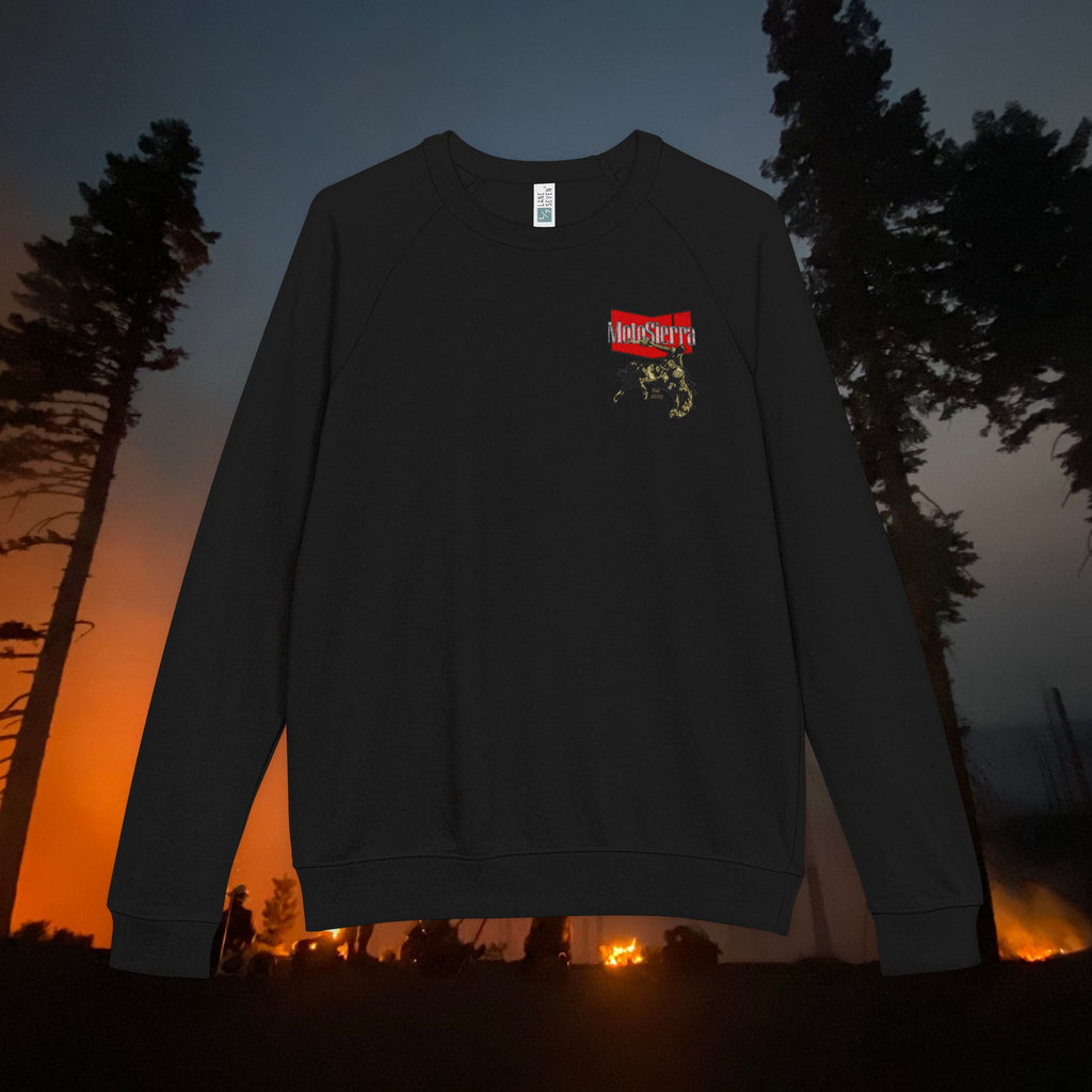 Warped Logo Unisex French Terry Raglan Crewneck