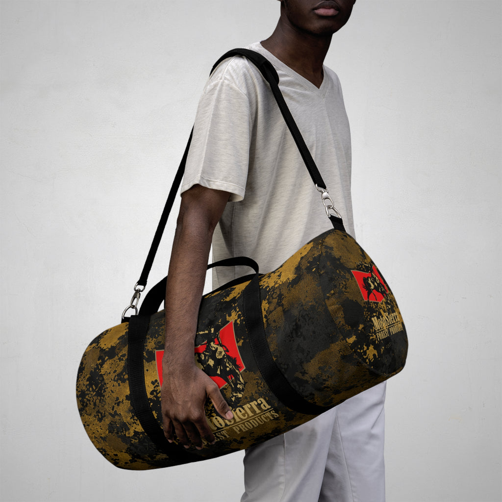 Gold Flecktarn Cowboy Logo  Duffel Bag