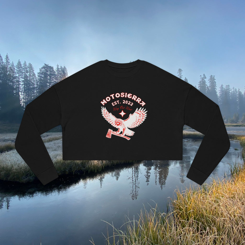 Owl Logo Women's Cropped Sweatshirt