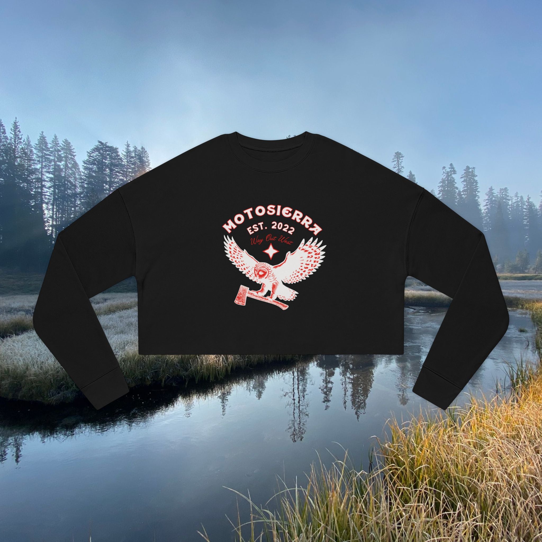 Owl Logo Women's Cropped Sweatshirt