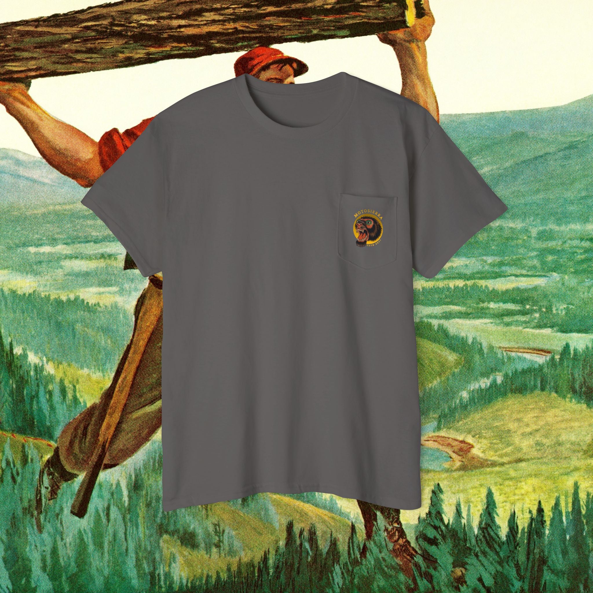 Sasquatch Unisex Heavy Cotton Pocket Tee