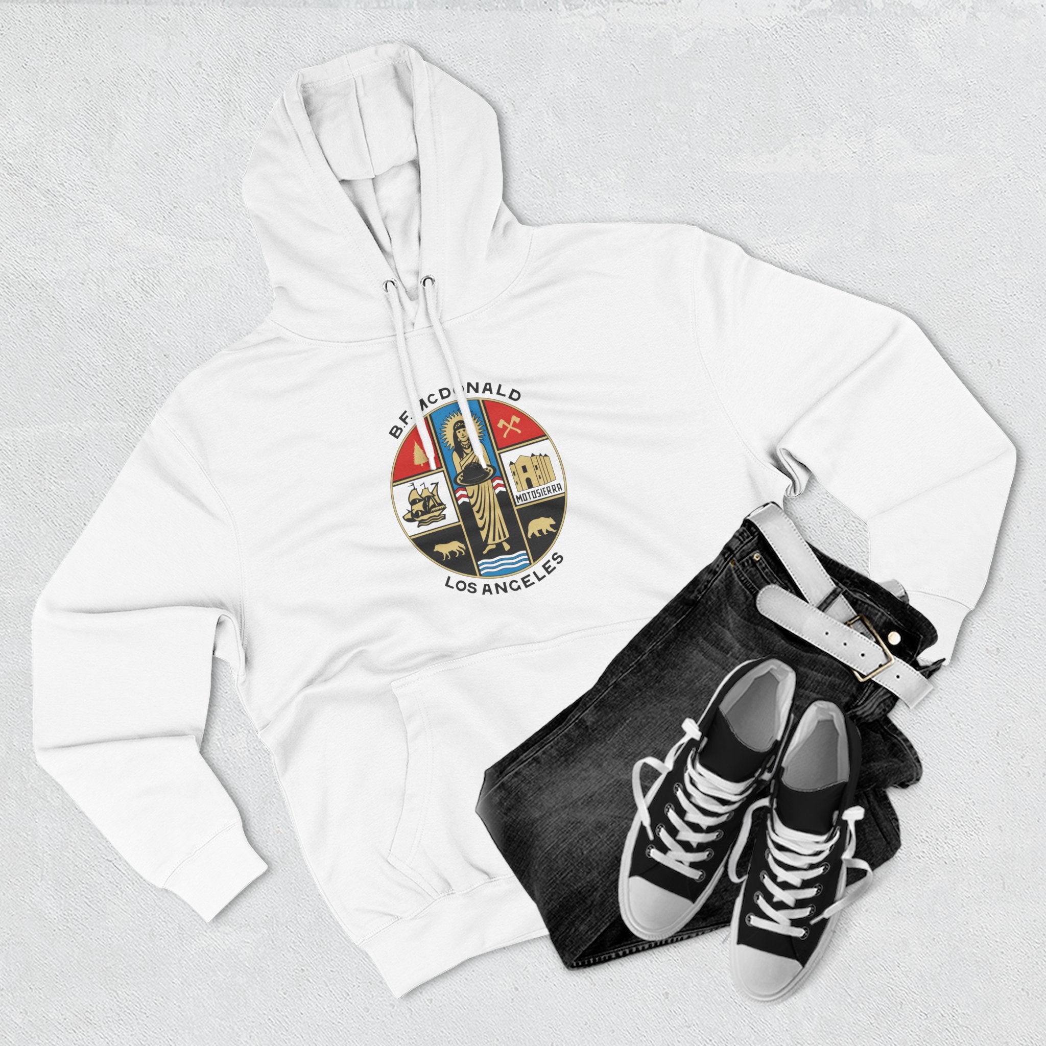 The Aluminum, B.F. Mac Three-Panel Fleece Hoodie