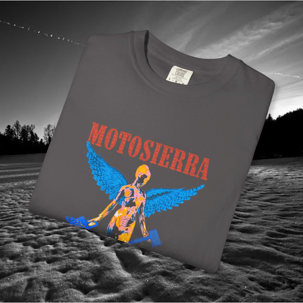 Aberdeen Garment-Dyed T-Shirt with Artistic Print, Casual Wear, Unique Gift, Graphic Tee
