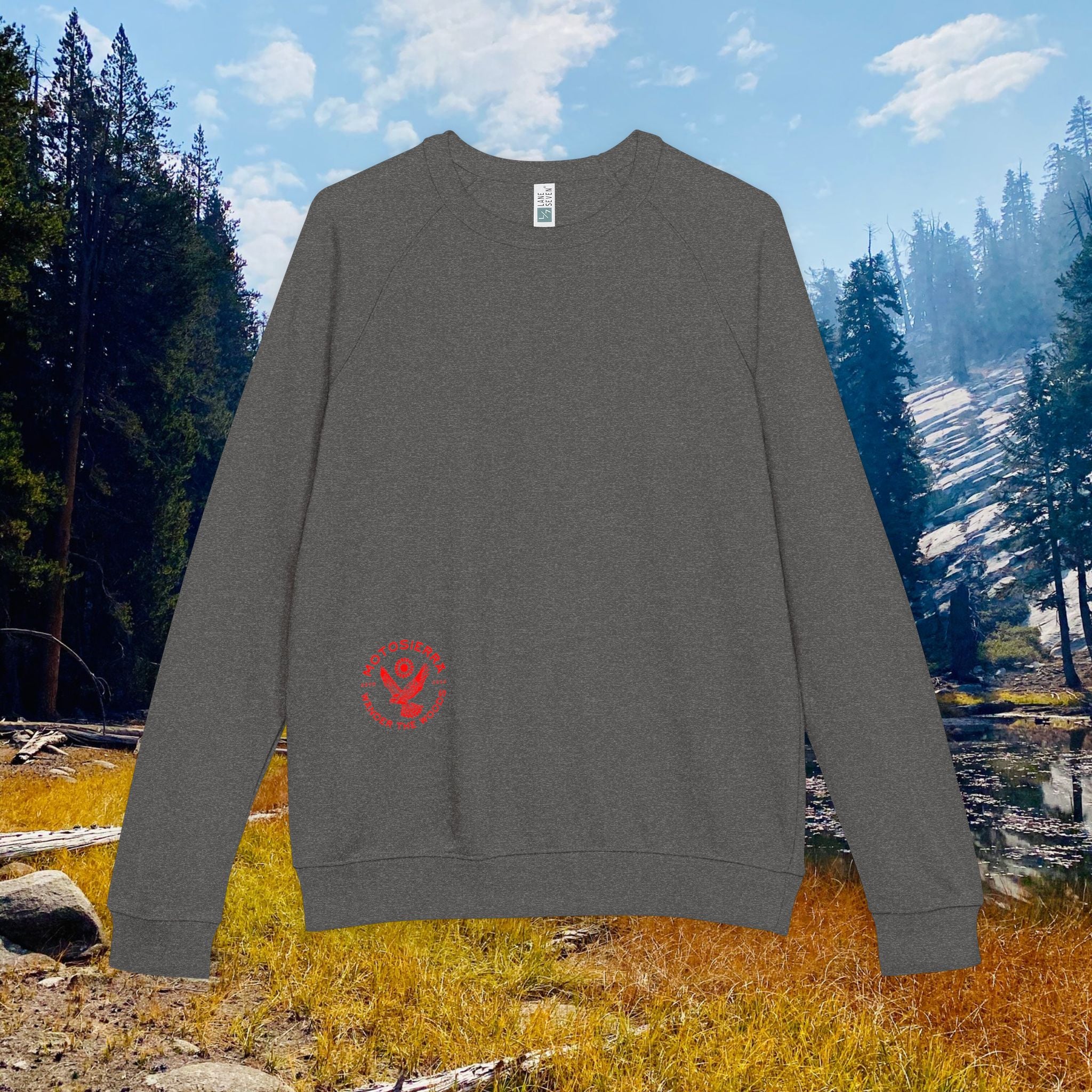 Offset Kestrel Logo Unisex French Terry Raglan Crewneck