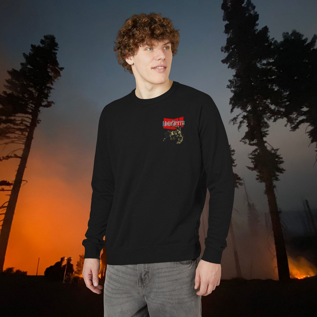 Warped Logo Unisex French Terry Raglan Crewneck