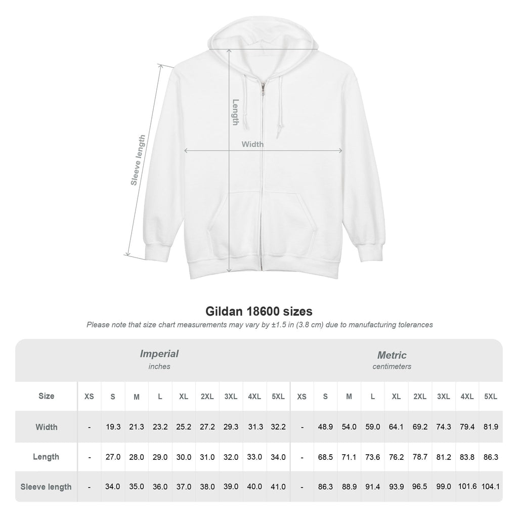 Hot & High Unisex Heavy Blend™ Full Zip Hooded Sweatshirt
