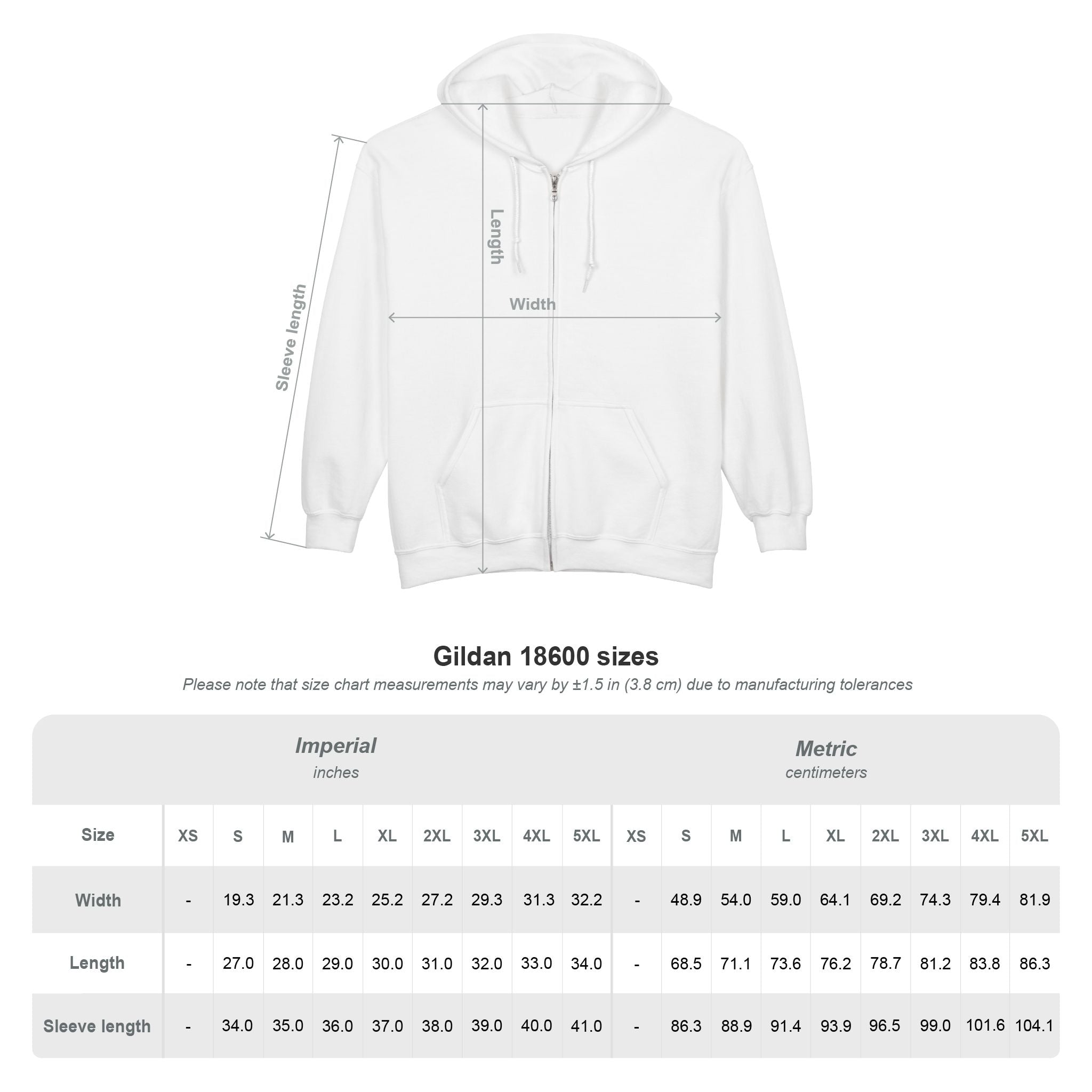 Hot & High Unisex Heavy Blend™ Full Zip Hooded Sweatshirt