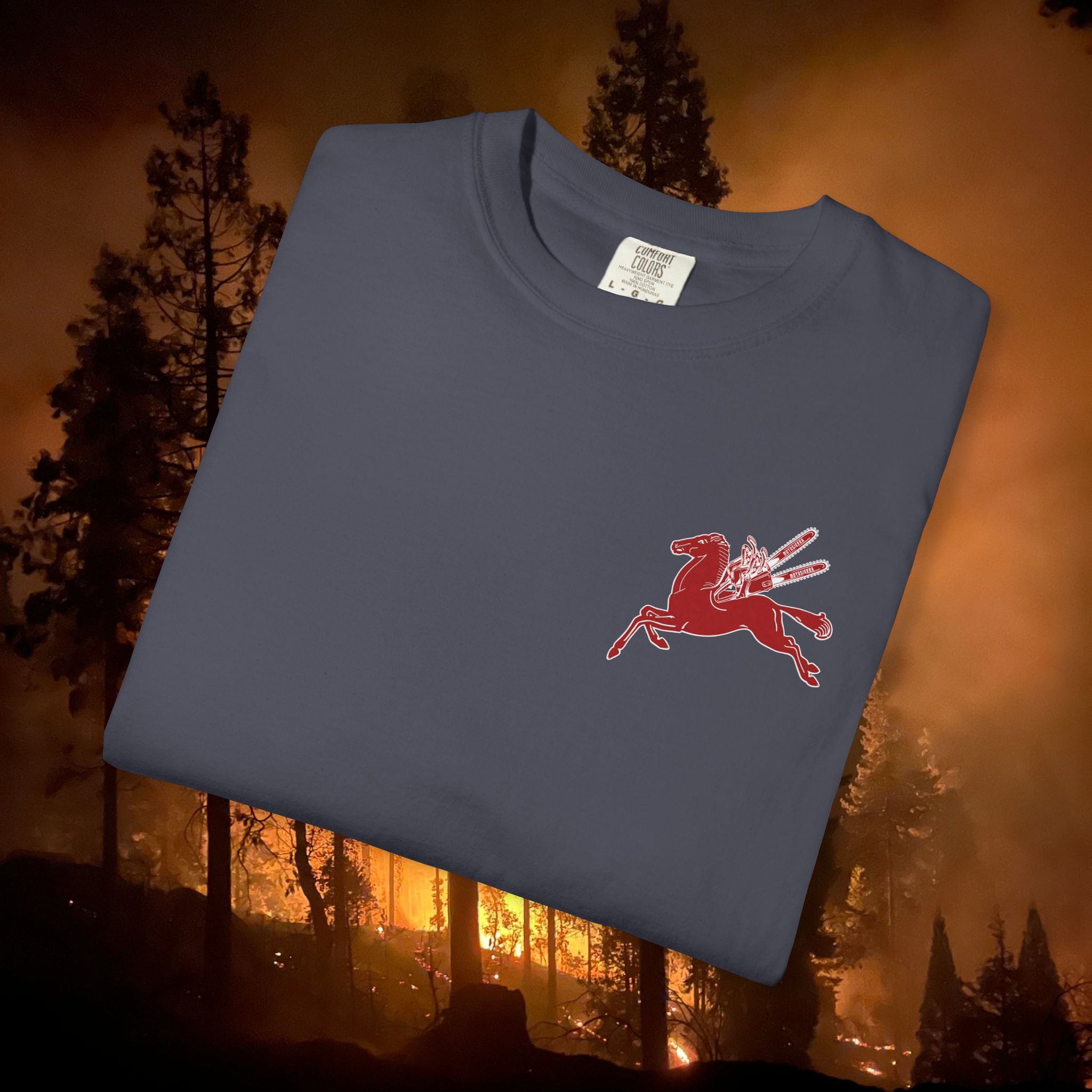 Pegasus Unisex Garment-Dyed T-shirt
