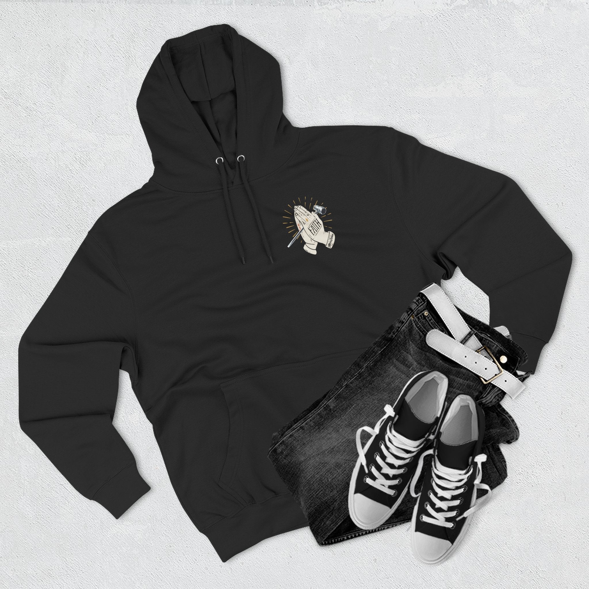 Scrench Three-Panel Fleece Hoodie