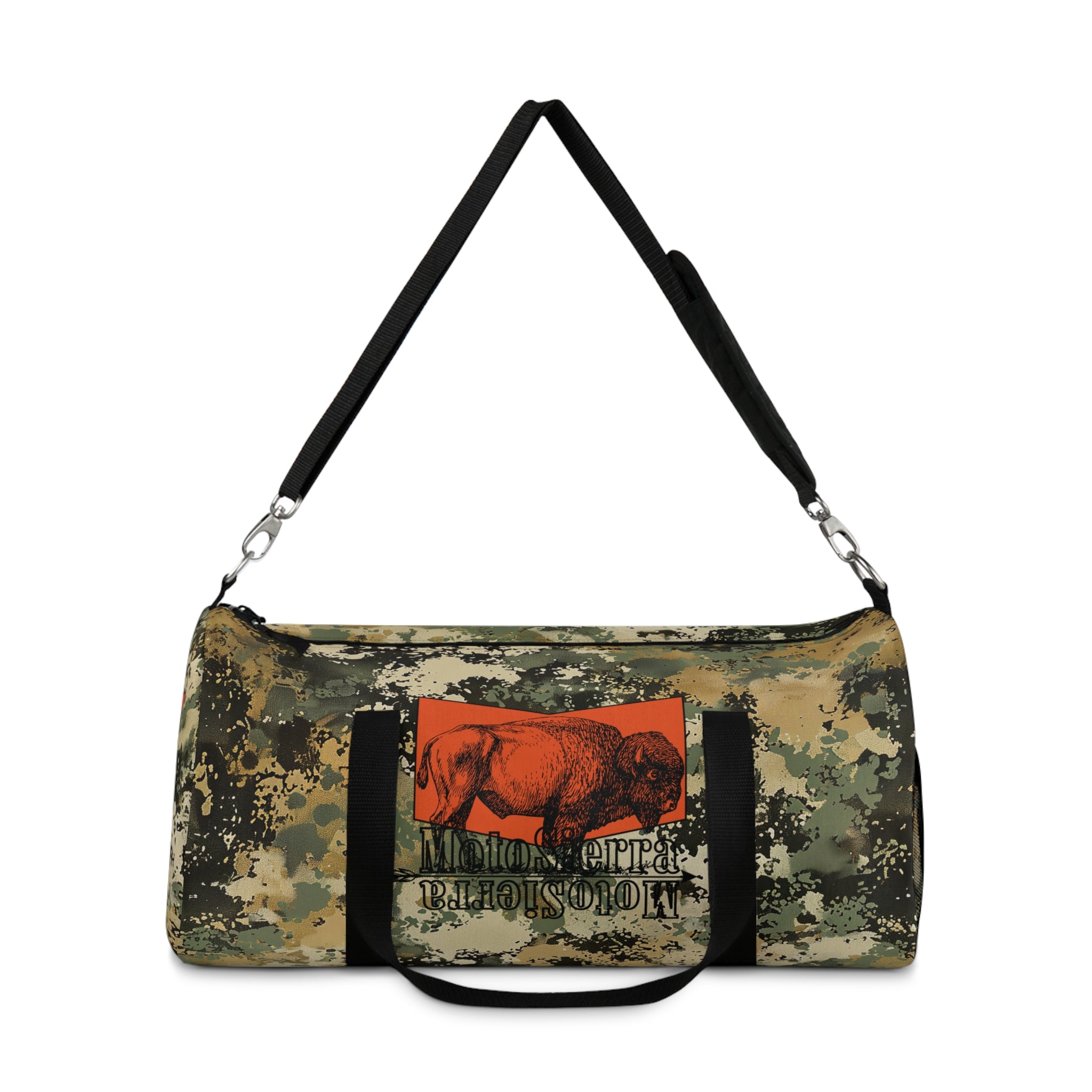 Bison Logo Flecktarn Duffel Bag