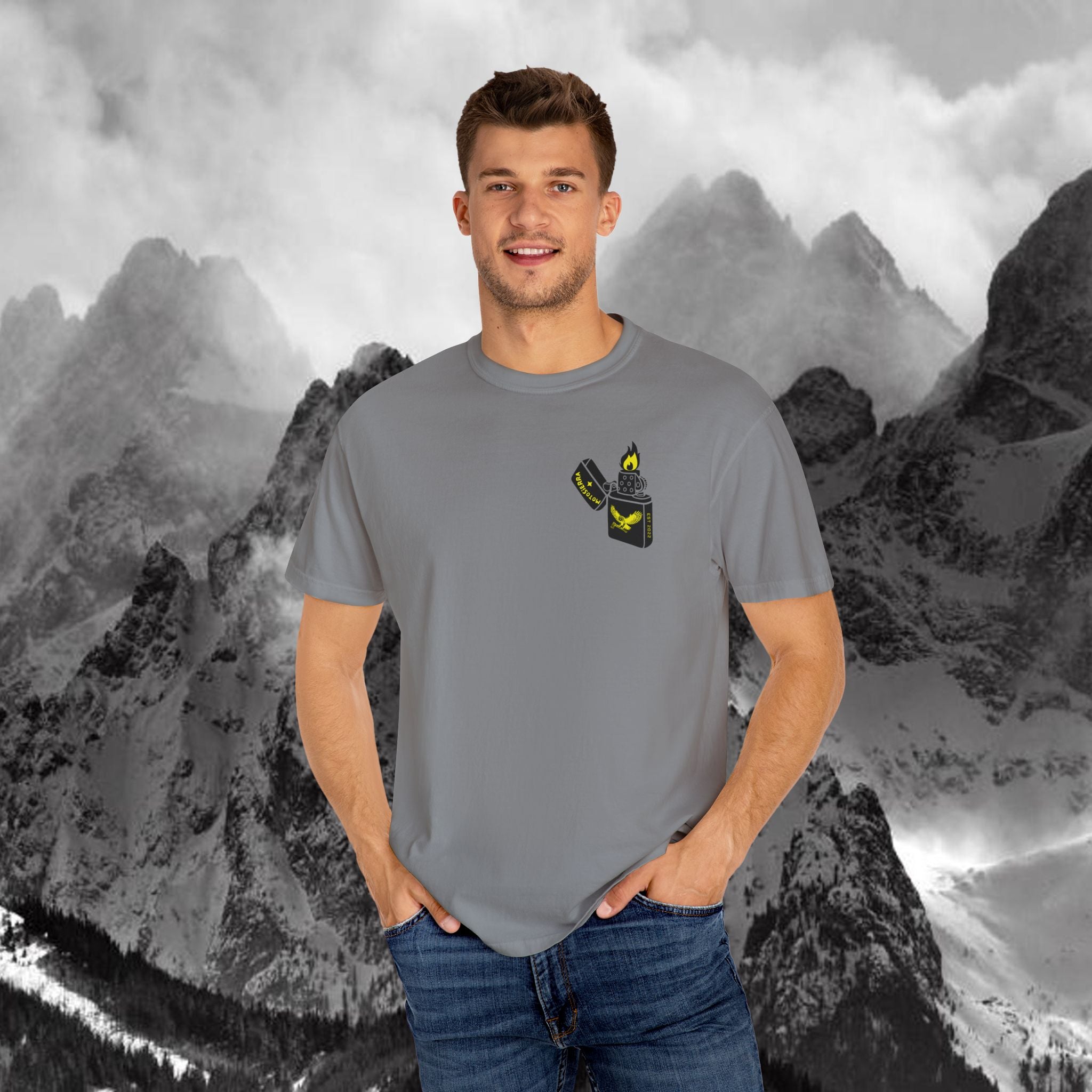 Flint Unisex Garment-Dyed T-shirt