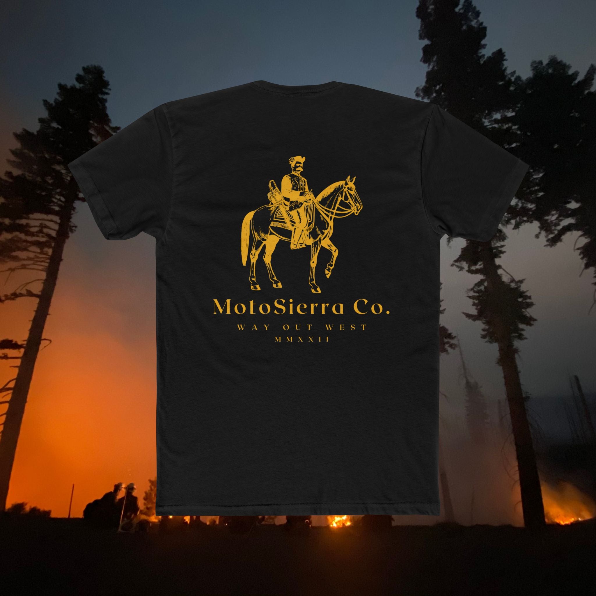 MotoSierra Co. Unisex Cotton Crew Tee