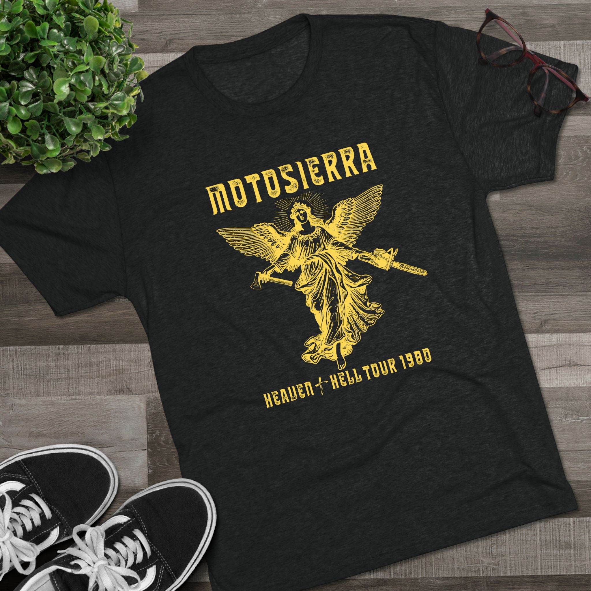 Motosierra Heaven & Hell 1980 Unisex Tri-Blend